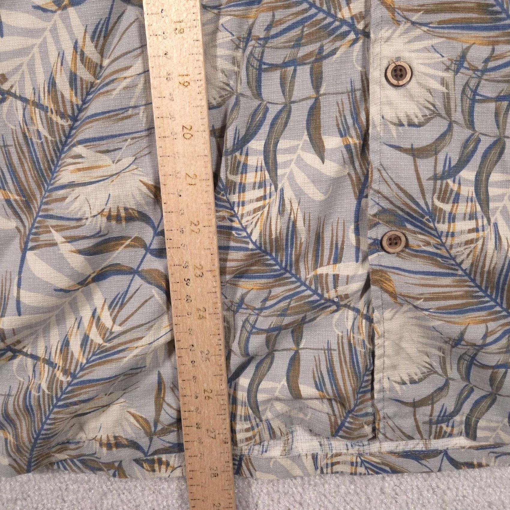 Pronto Uomo Pronto Uomo Shirt Mens M Gray Hawaiian Silk Blend Button Front Short Sleeve Size US M / EU 48-50 / 2 - 7 Thumbnail