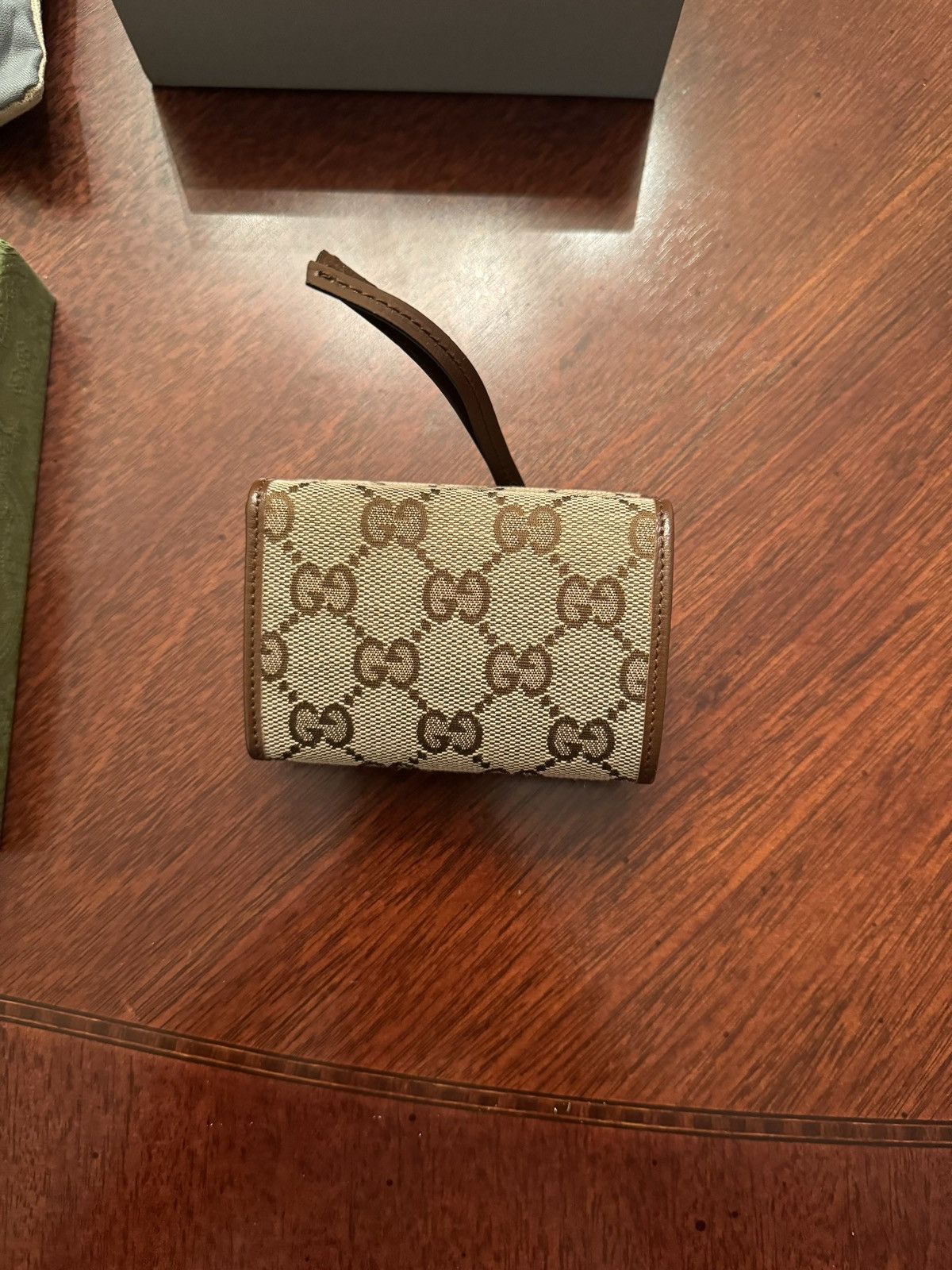 image of Balenciaga x Gucci The Hacker Project Neo Classic Wallet in Beige, Men's