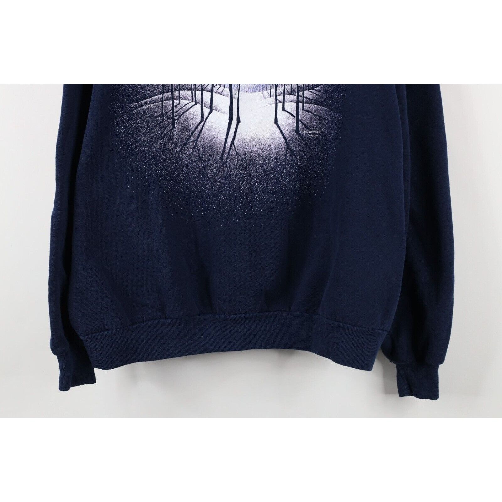 Vintage Vintage 90s Streetwear Faded Christmas Snow Sweatshirt Size XL / US 12-14 / IT 48-50 - 3 Thumbnail