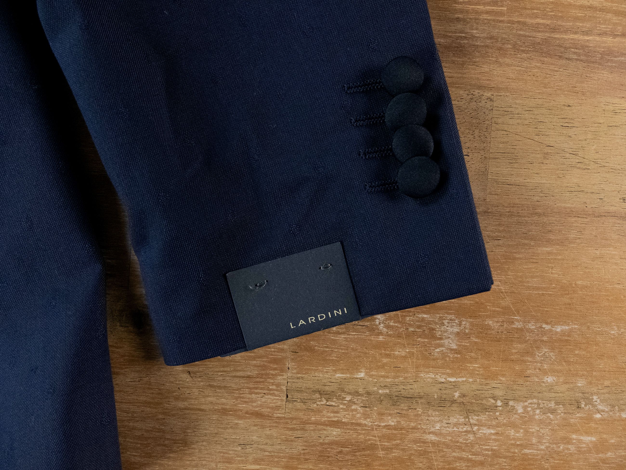Lardini LARDINI navy blue cotton wool tuxedo Size 40 US / 50 IT Size 40R - 6 Thumbnail