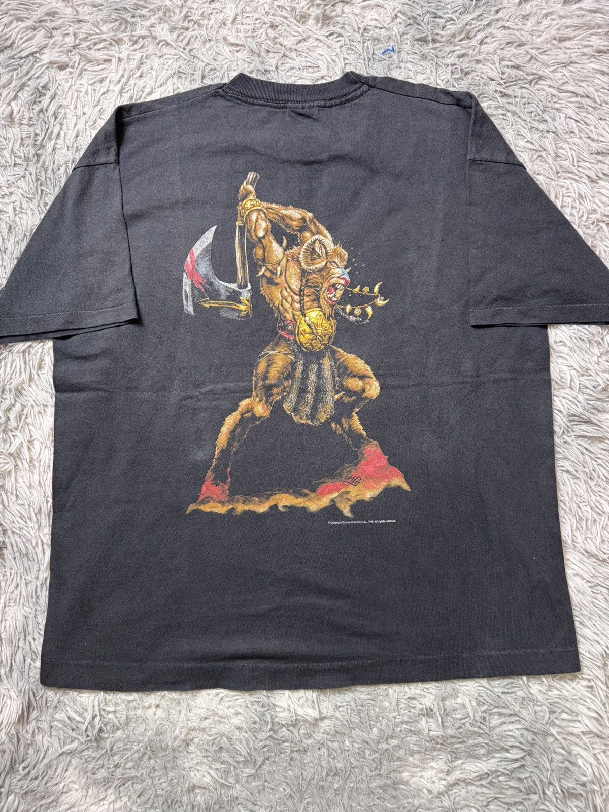 Vintage Vintage Warhammer Game Tee 1996 Size US XL / EU 56 / 4 - 1 Thumbnail