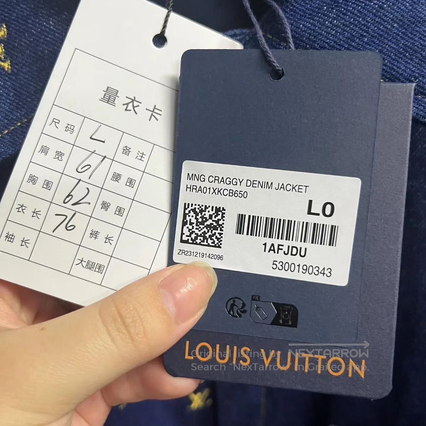 Louis Vuitton Louis Vuitton Blue logo embroidered single-button pointed- Size US L / EU 52-54 / 3 - 4 Thumbnail