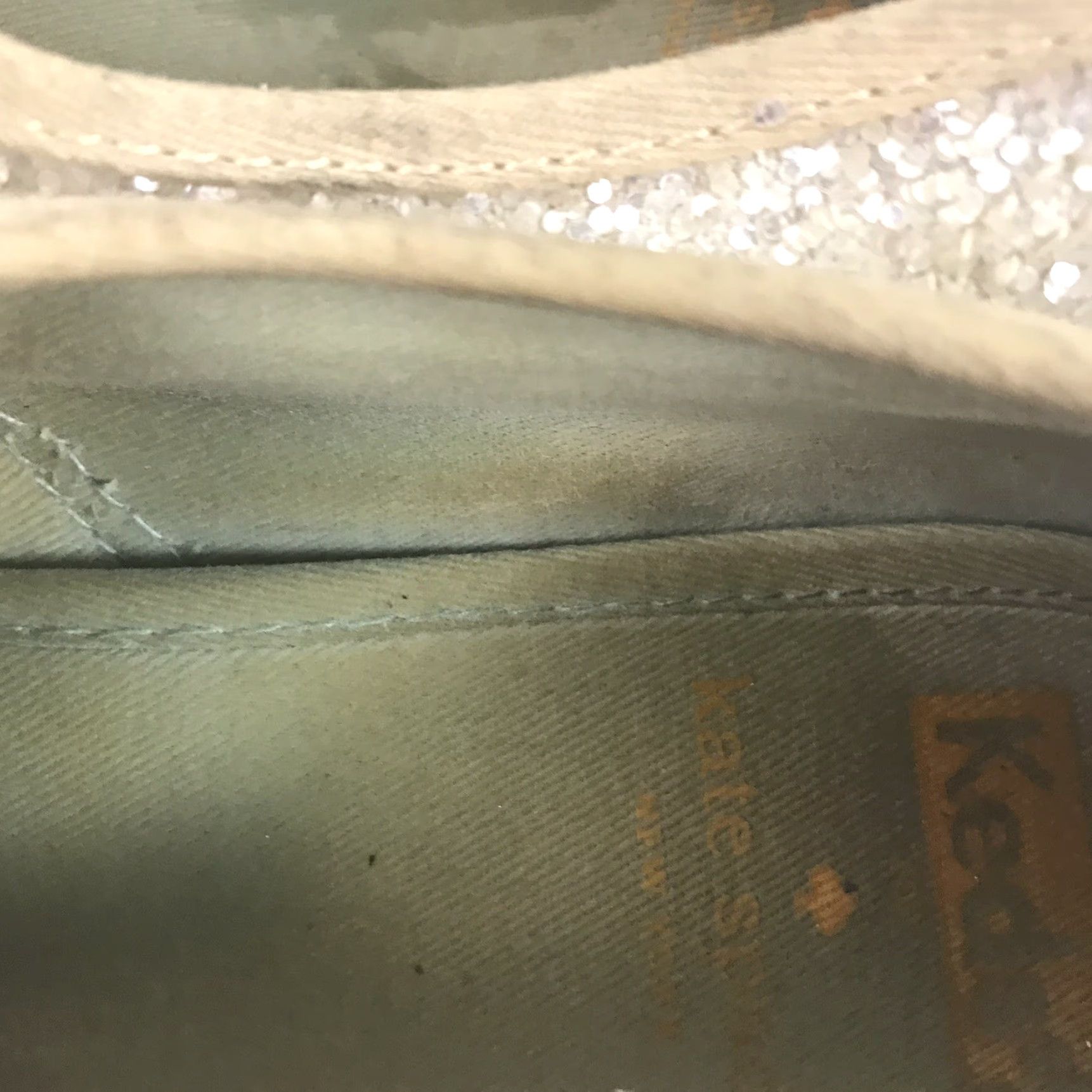 Keds Kate Spade Keds Women’s Champagne Glitter Canvas Sneakers Size 7 Low Top Casual Athletic Size US 7 / IT 37 - 5 Thumbnail