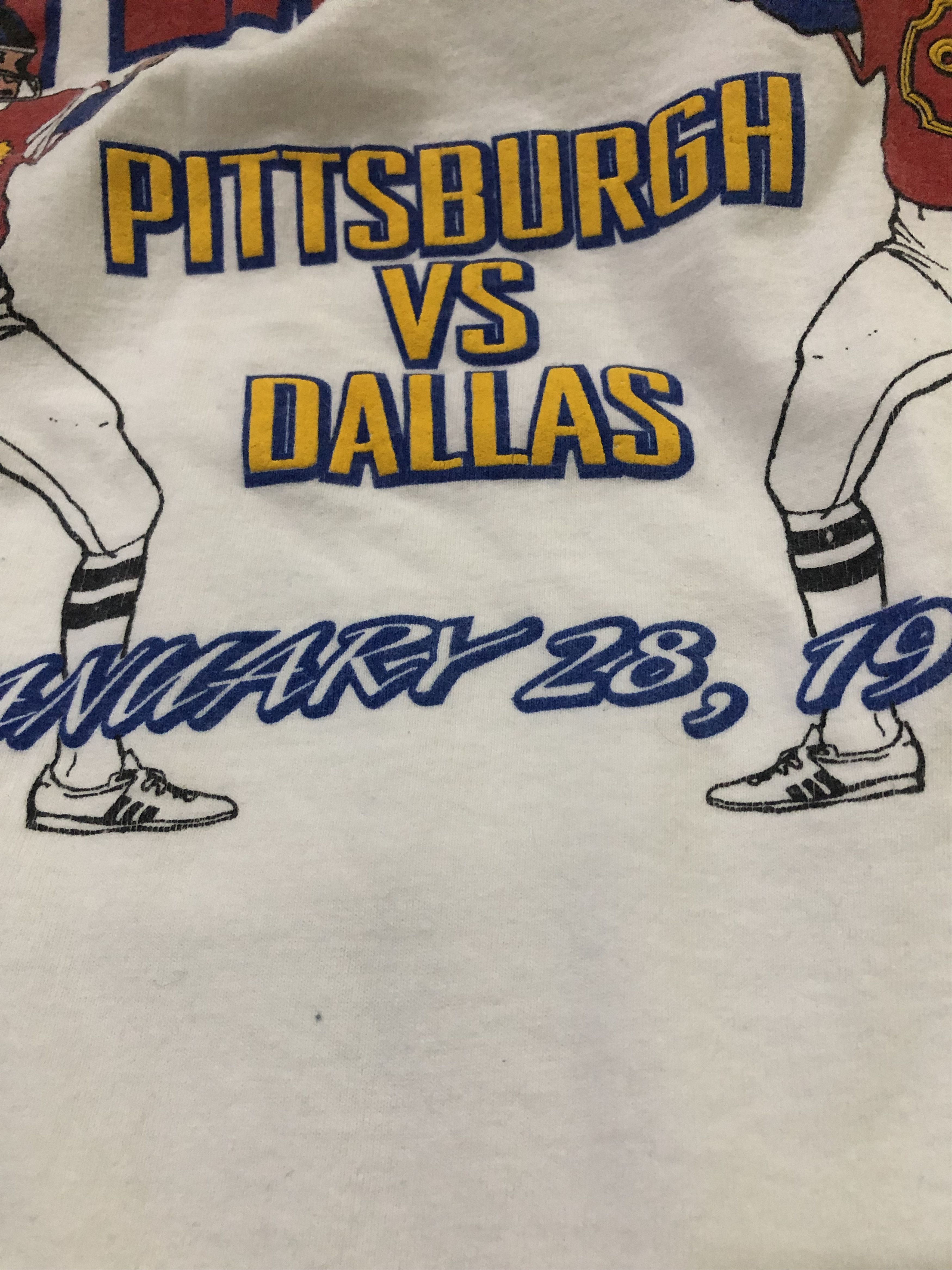 NFL Vintage 90s Gold Super Bowl XXX Tee Pittsburgh vs Dallas Size US XL / EU 56 / 4 - 6 Thumbnail