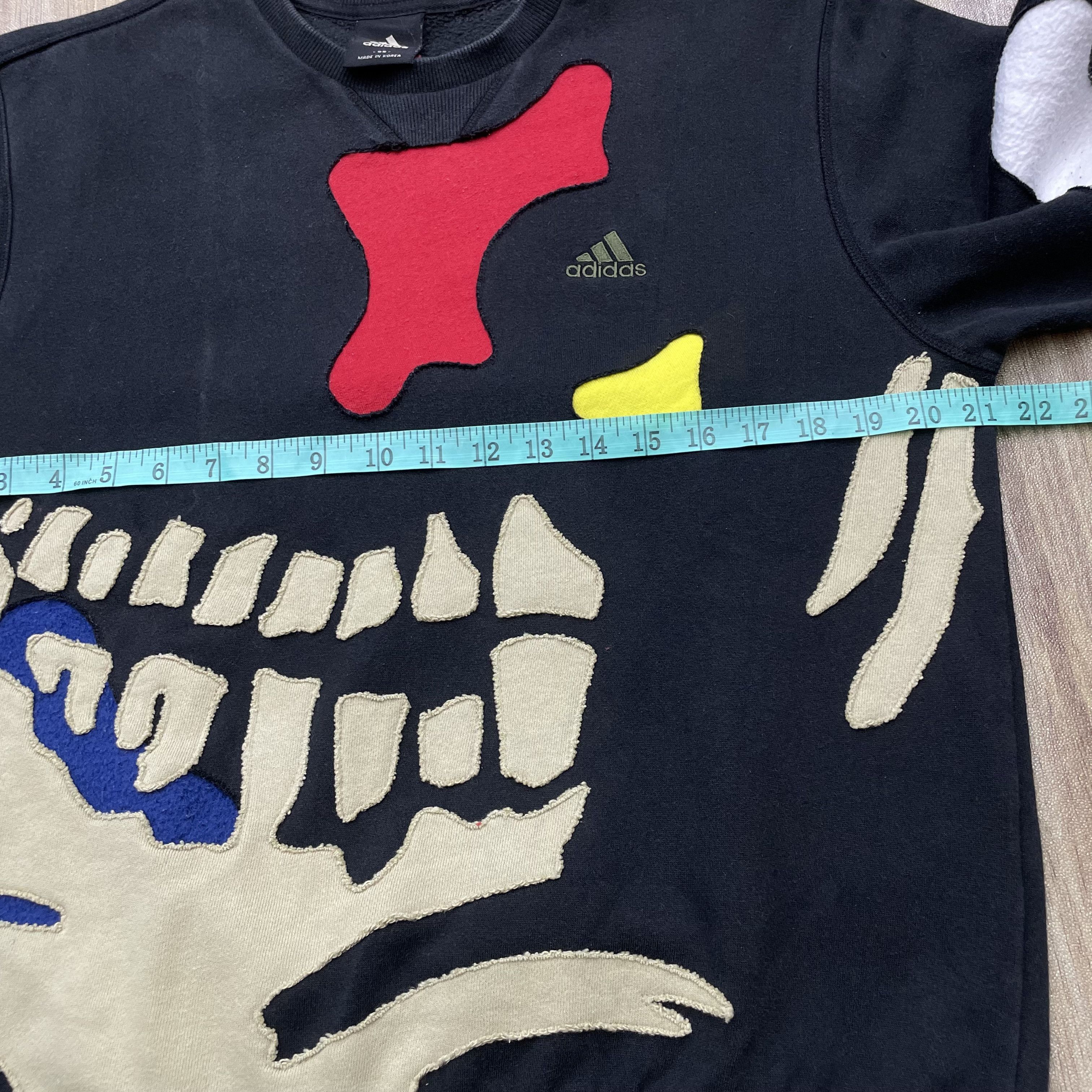 Vintage Vintage Adidas Custom Patchwork Skeleton Graphic Sweatshirt Size US S / EU 44-46 / 1 - 9 Thumbnail