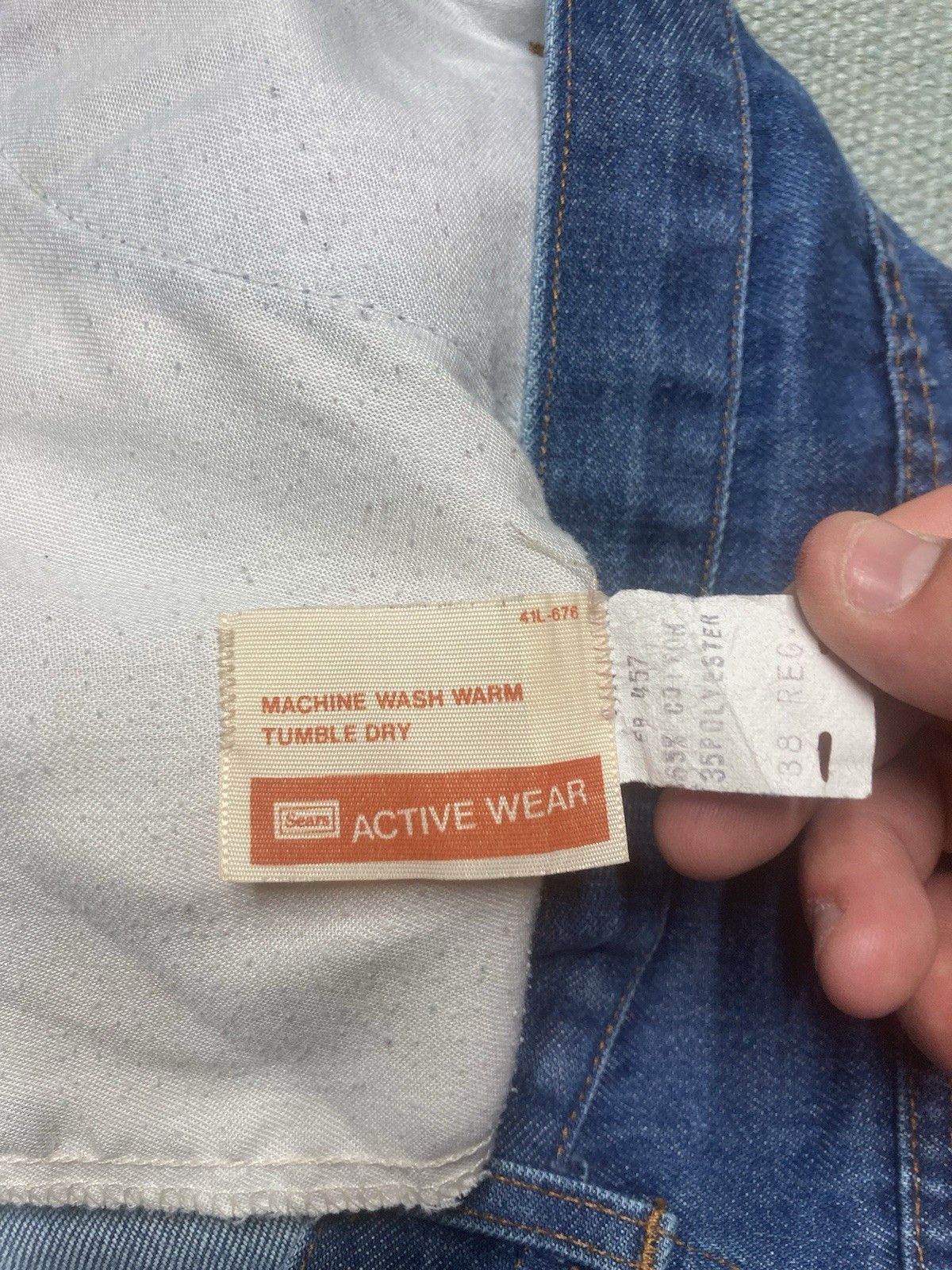 Sears × Vintage Sears thumbs up jeans shorts cut off jorts denim 80s size 36 Size US 36 / EU 52 - 5 Thumbnail