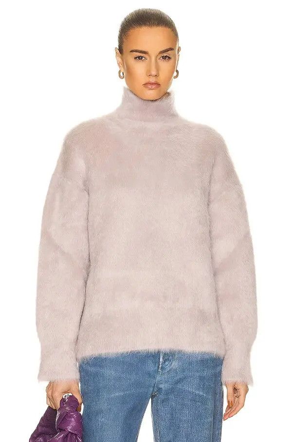 Bottega Veneta o1n1vont1225 Double Mohair Jumper Sweater in Light Pink Size XL / US 12-14 / IT 48-50 - 1 Thumbnail