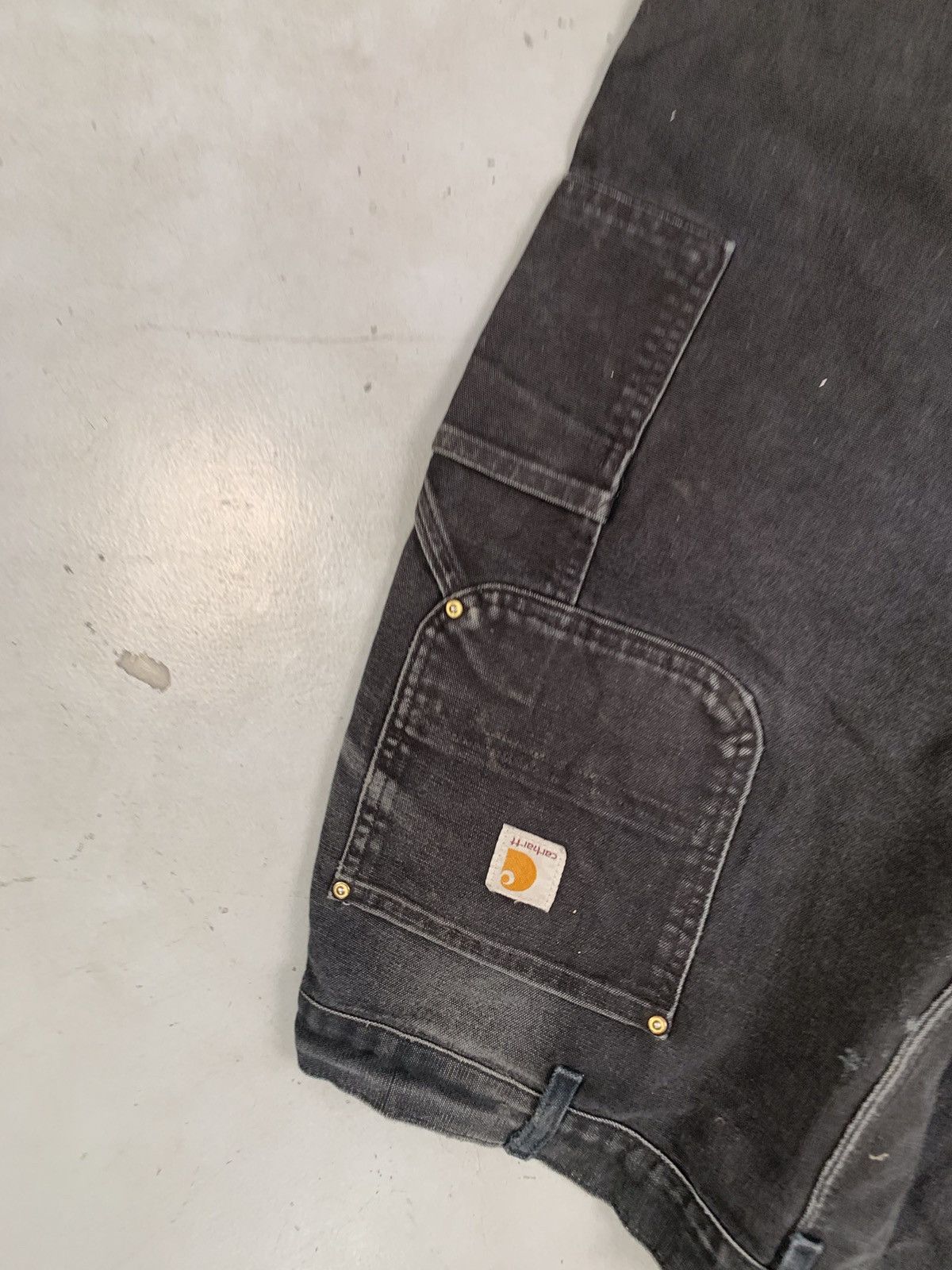 Carhartt Vintage Carhartt B136 BLK double knee carpenter denim Size US 42 / EU 58 - 8 Thumbnail
