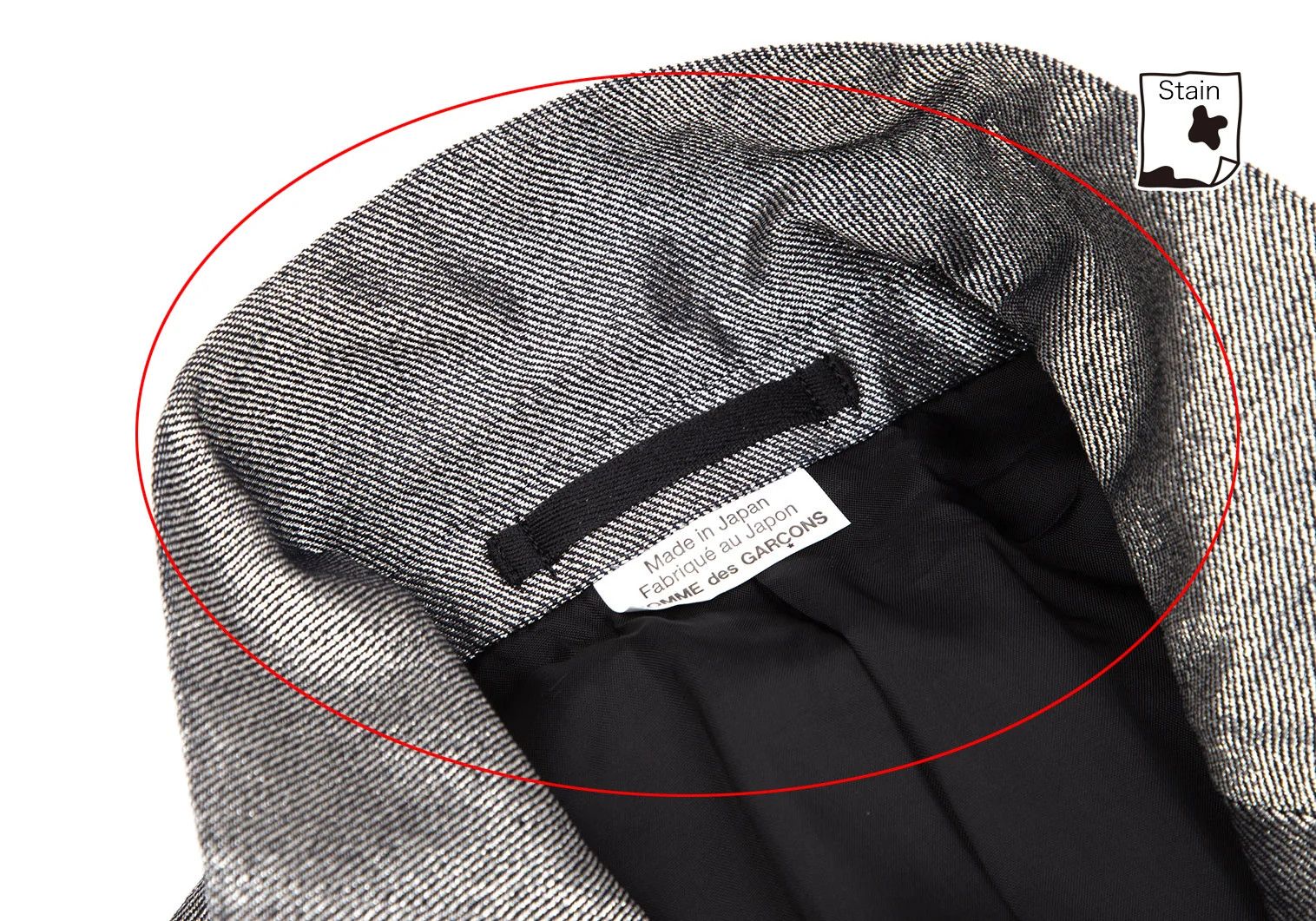 Comme des Garcons Homme Plus Metallic Hook Button Jacket in Silver, Size M Size US M / EU 48-50 / 2 - 4 Thumbnail