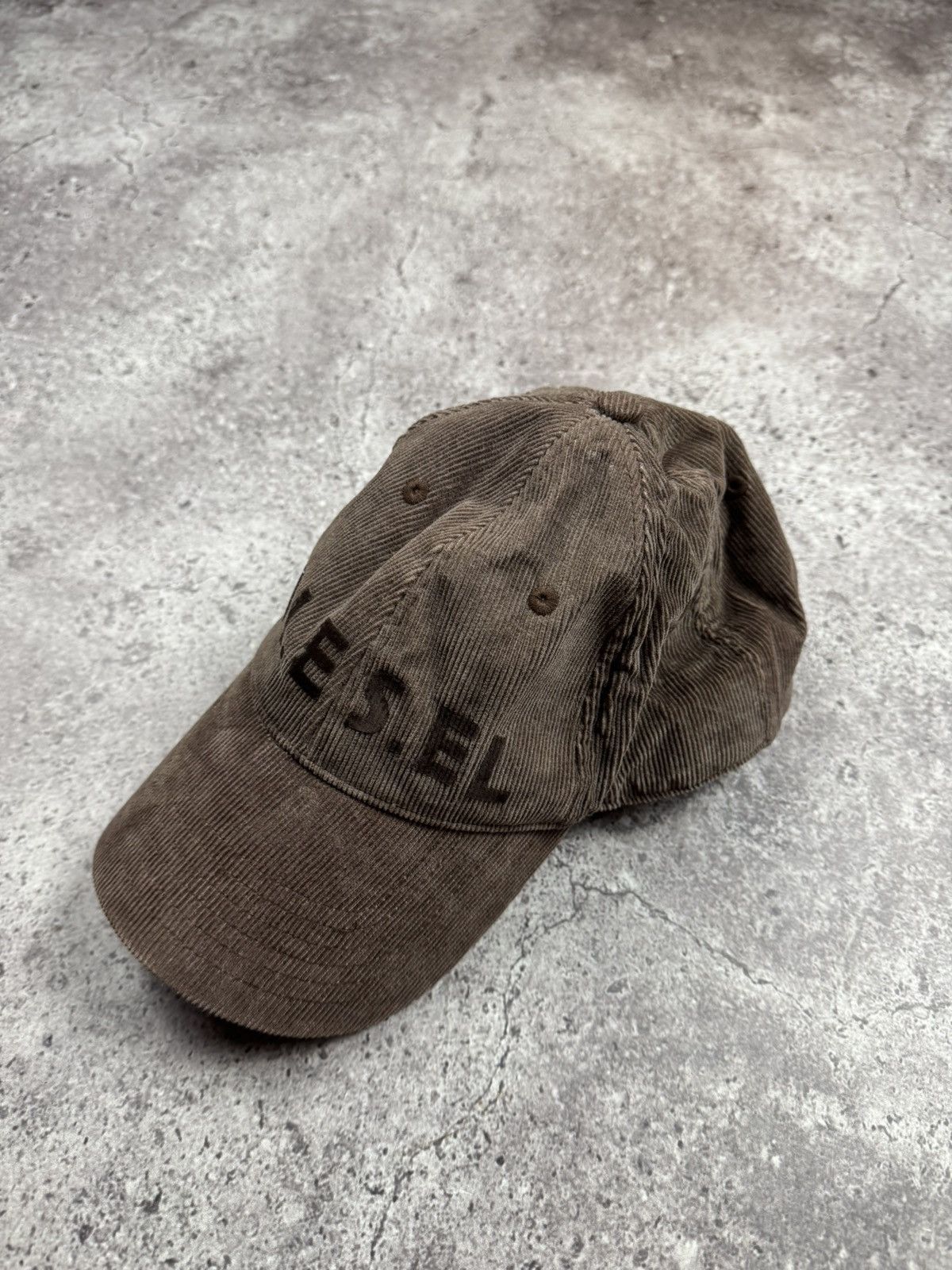 Diesel Rare 90s Brown Diesel Velvet Men's Cap Cordura Y2K Drill Size ONE SIZE - 3 Thumbnail