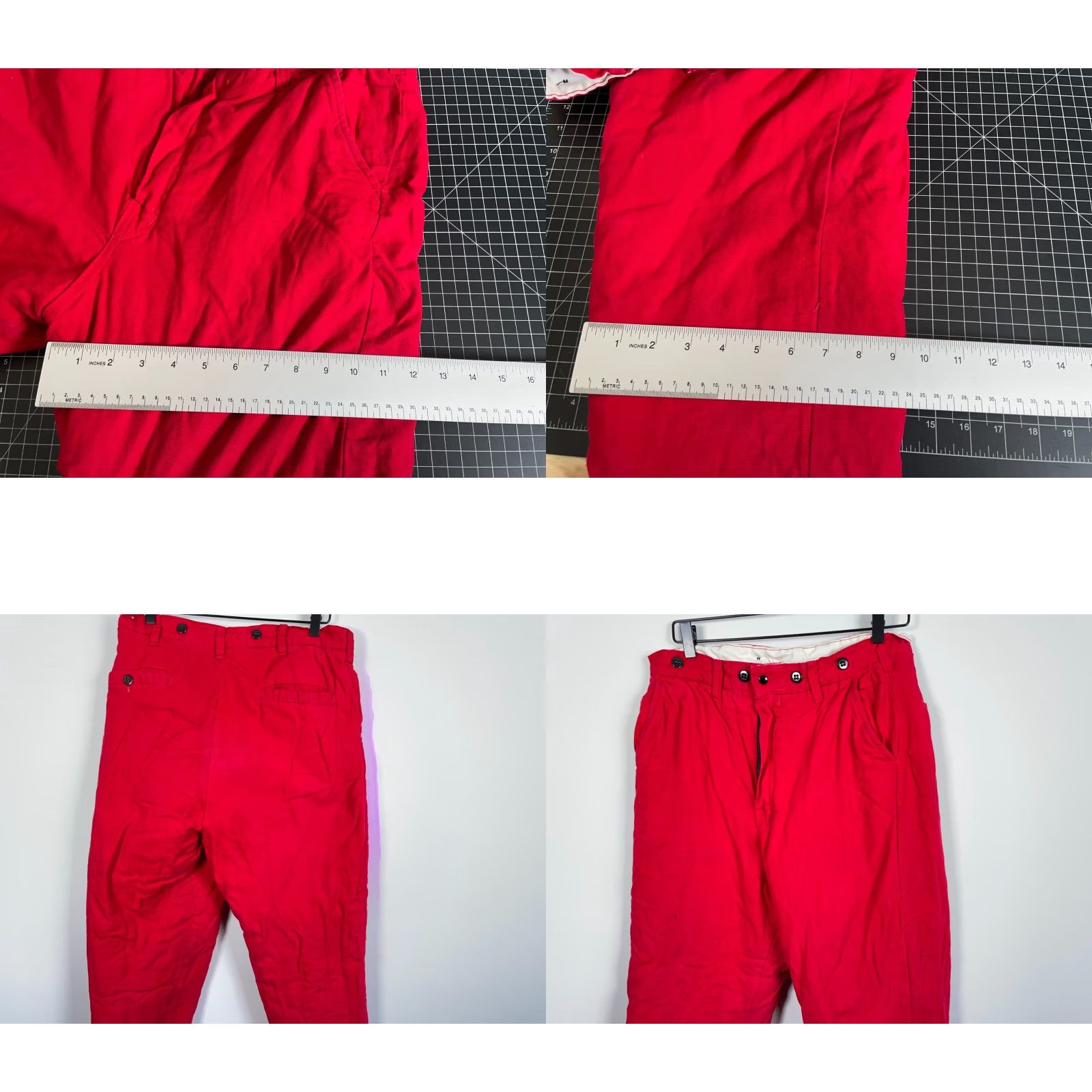 Vintage VINTAGE 70s Canvas Hunting Pants Men’s 32 x 29 Red Quilted Lined Outdoor USA Made Pants Size US 32 / EU 48 - 9 Thumbnail