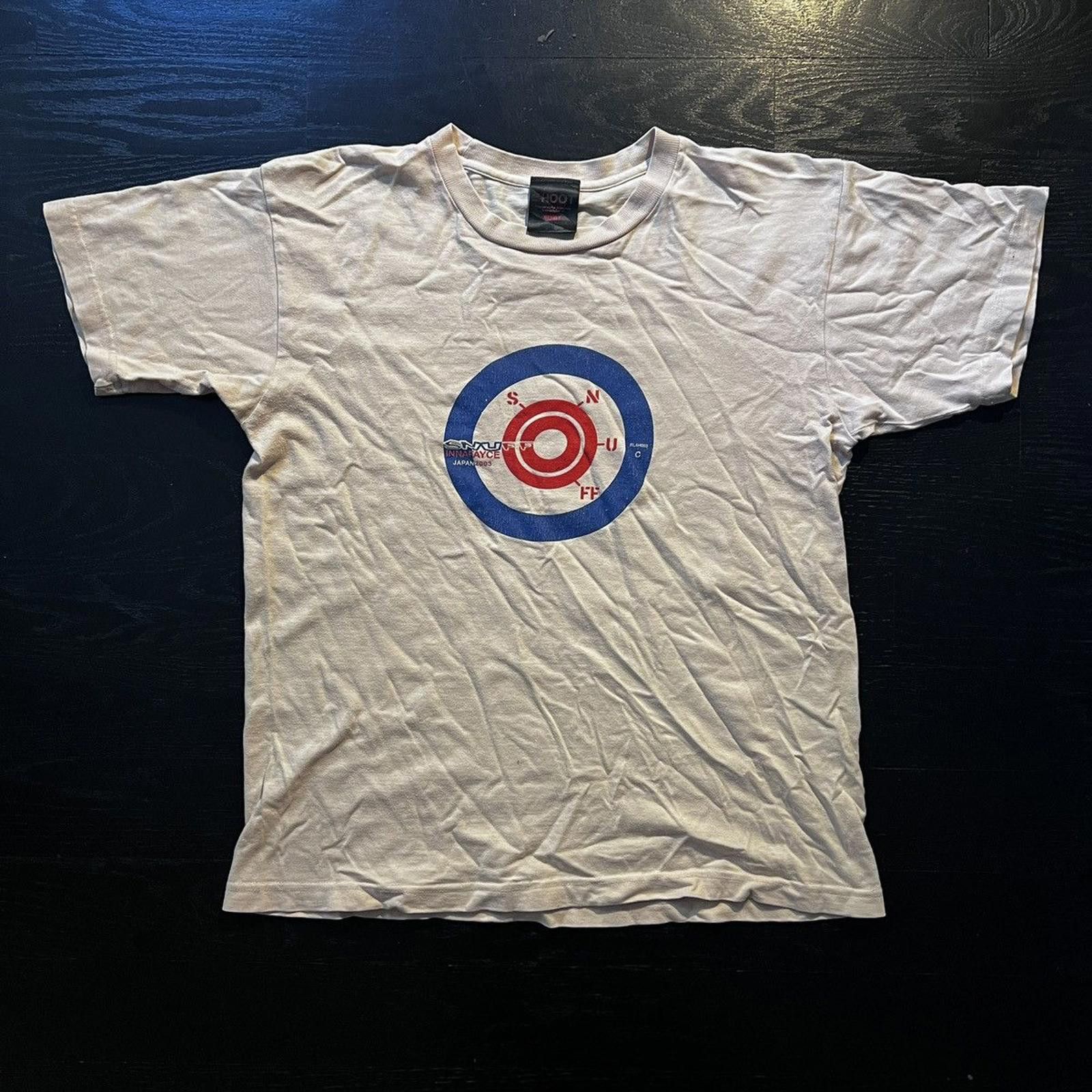 Vintage Vintage Cream White Snuff Motorcycle Target T-Shirt Size US M / EU 48-50 / 2 - 1 Thumbnail