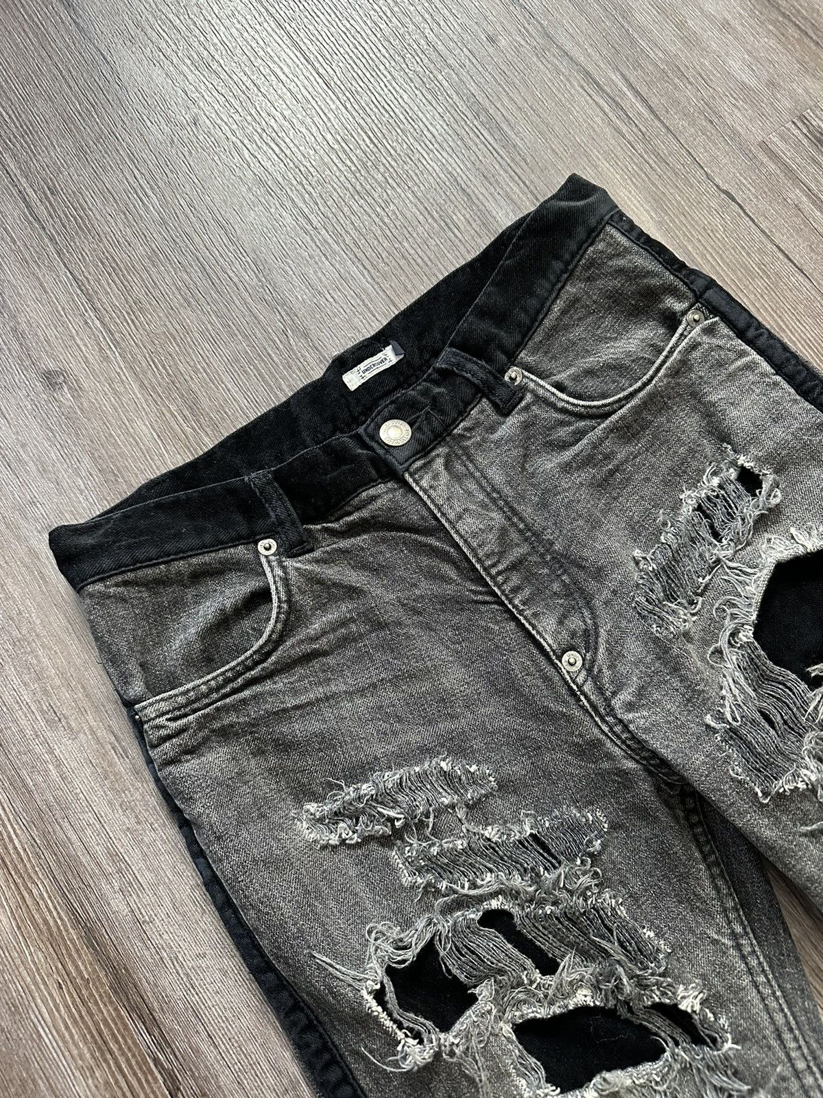Undercover Undercover AW 02 Crash Denim Jeans Size US 29 - 12 Thumbnail