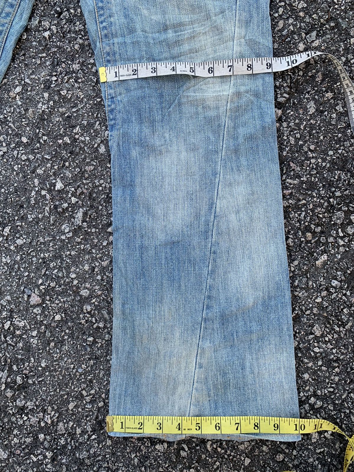 Tornado Mart FLARE💥 DOMINATE HANDCRAFTED JEANS PUNK STYLE DENIM☠️🎌 Size US 33 - 22 Thumbnail
