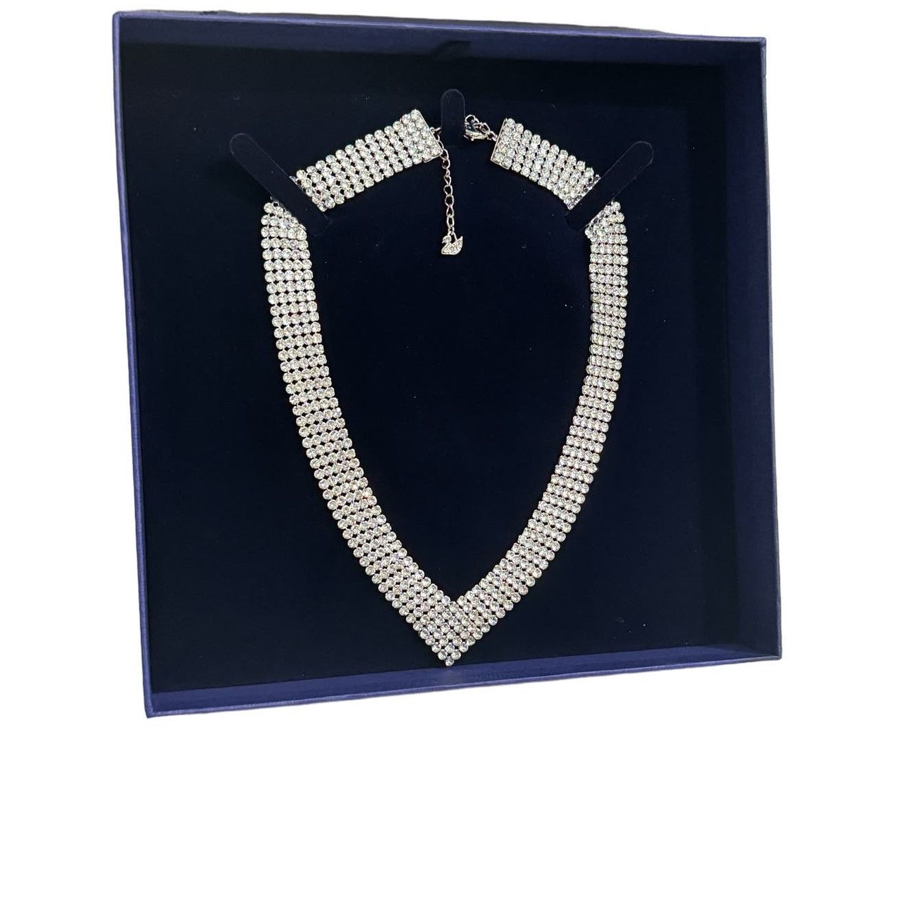 Swarovski Swarovski FIT MESH Necklace, White, Palladium plated new Size ONE SIZE - 4 Thumbnail
