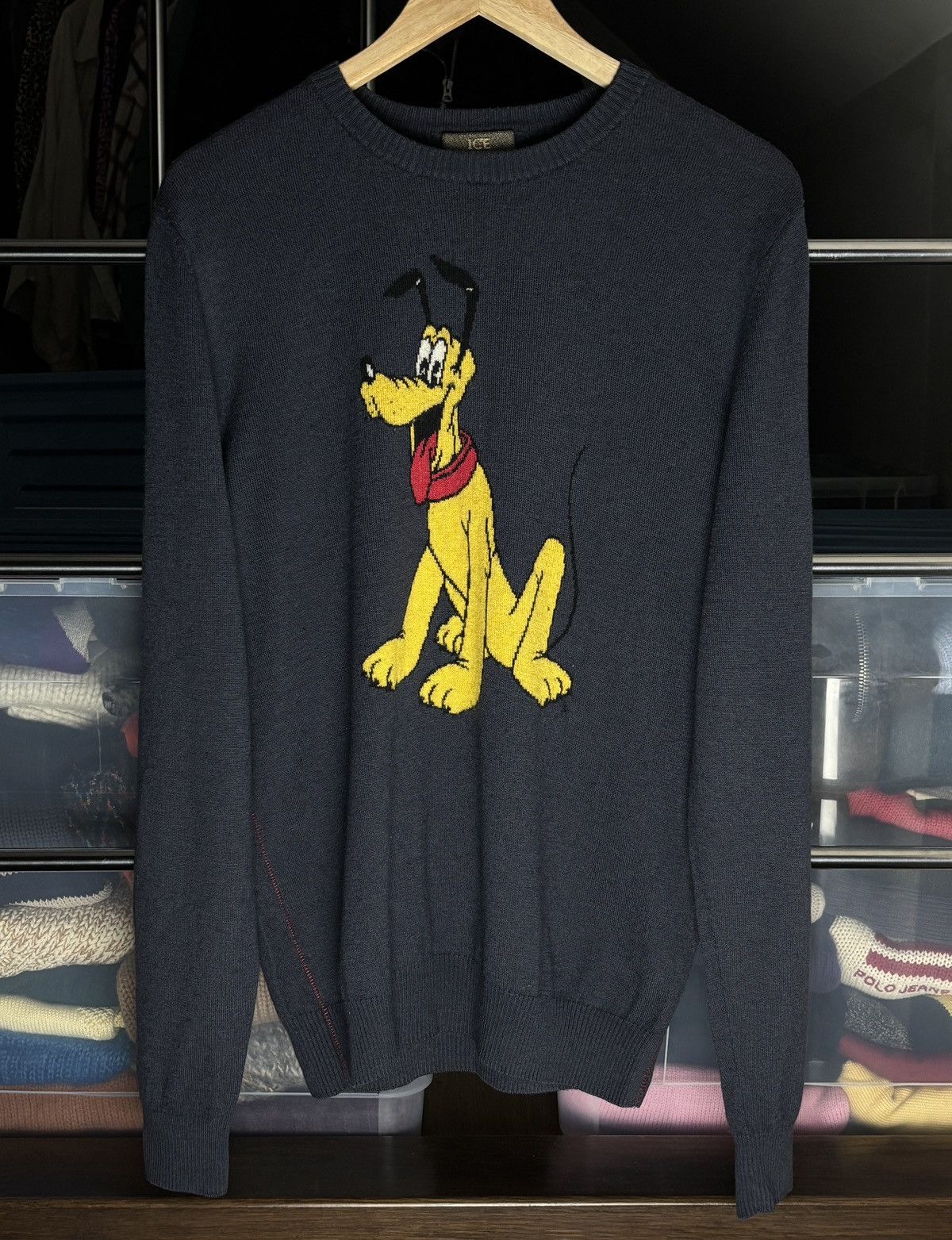 Iceberg Iceberg x Disney Pluto vintage knit wool & cashmere sweater Size US XL / EU 56 / 4 - 1 Thumbnail