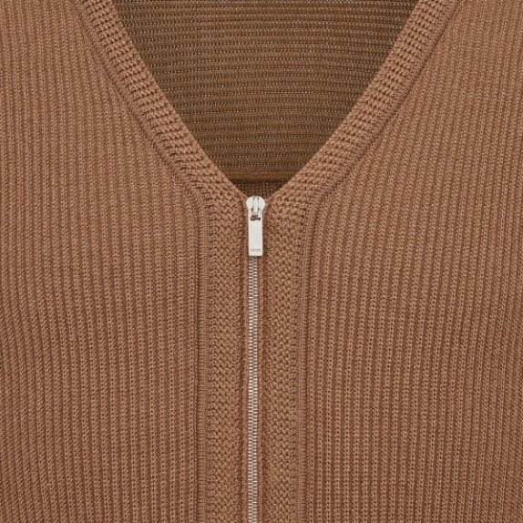 Dior o1w1db11225 443M61 Zipped Fitted Top in Brown Size US S / EU 44-46 / 1 - 3 Thumbnail