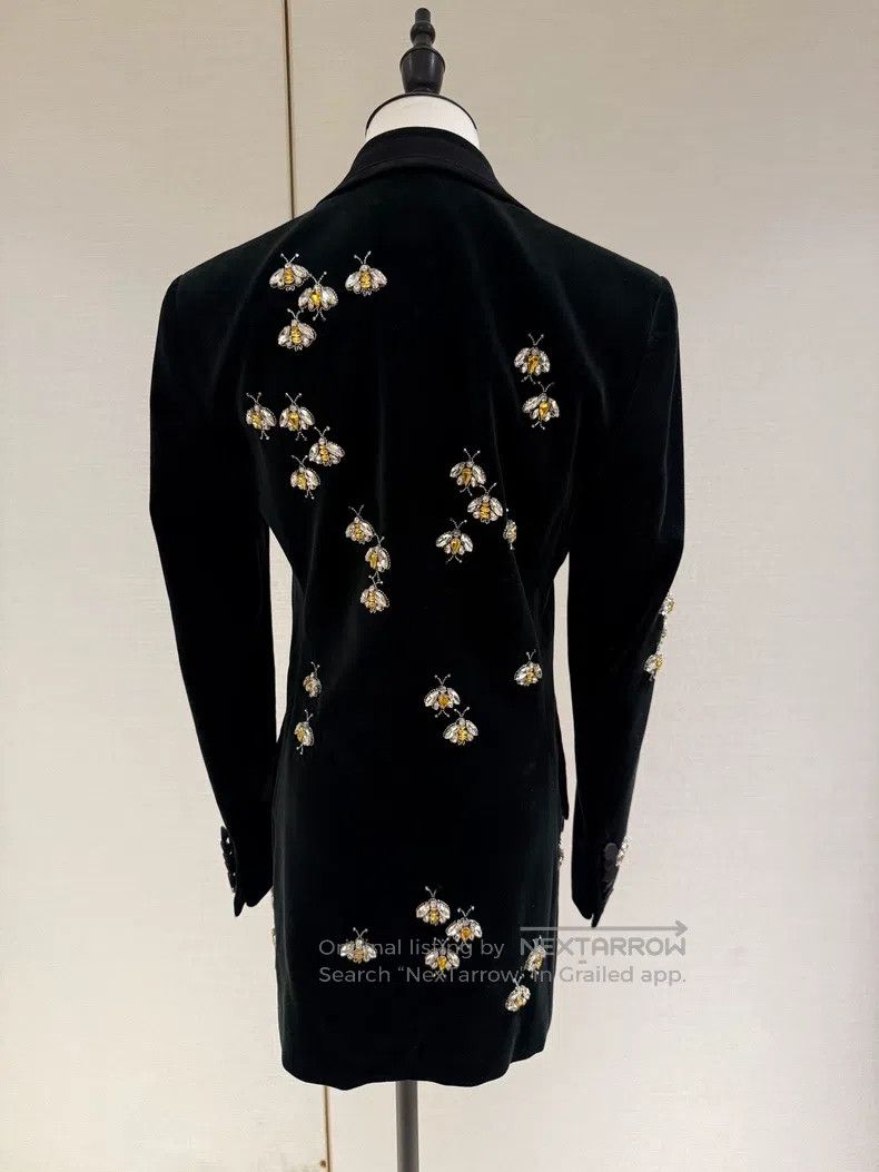 Gucci Gucci Show velvet studded diamond suit jacket Size XS / US 0-2 / IT 36-38 - 2 Thumbnail
