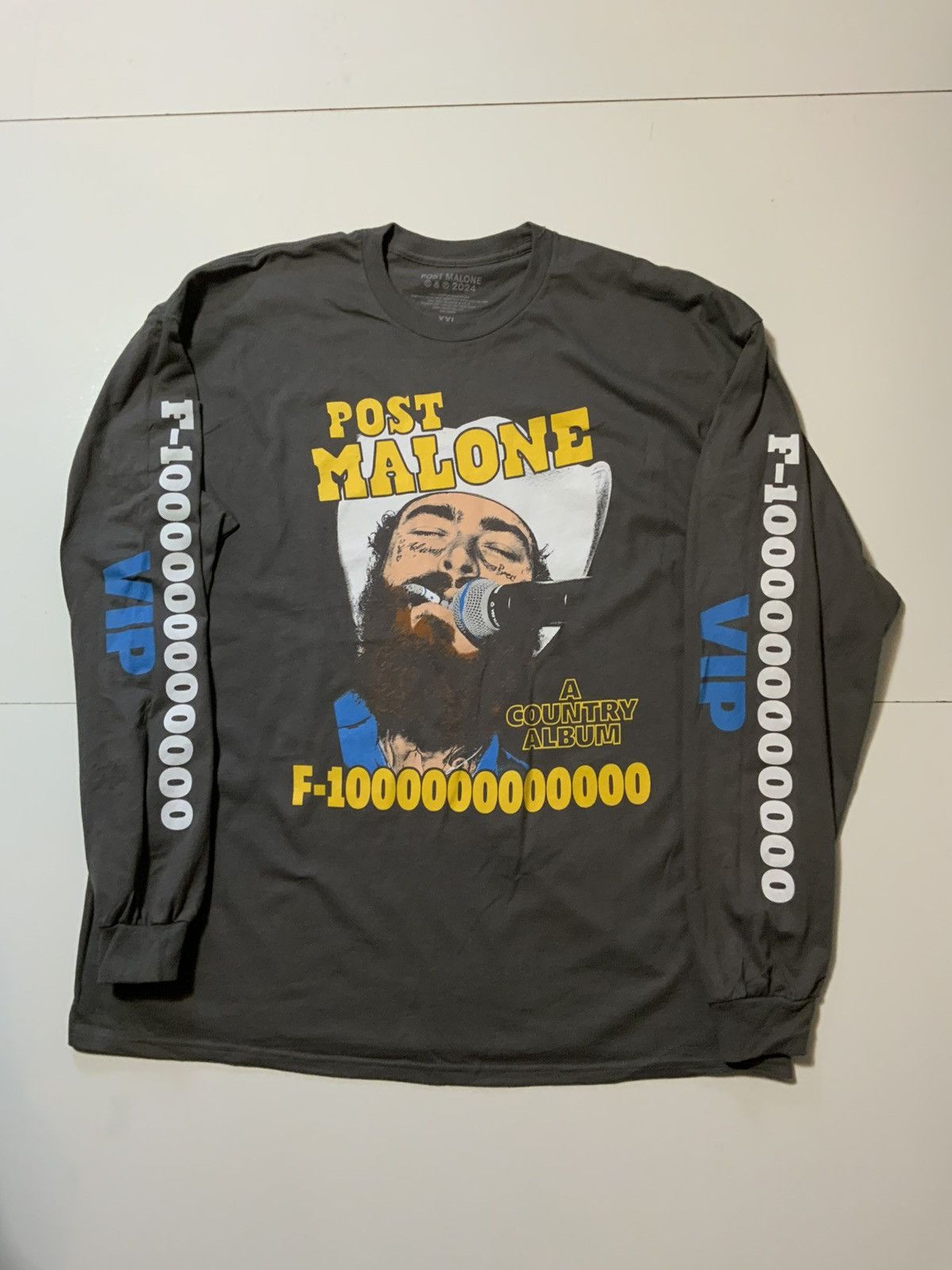 Other Posty Co. Post Malone F1 Trillion Tour VIP Merch L/S T-Shirt Size US XXL / EU 58 / 5 - 2 Thumbnail