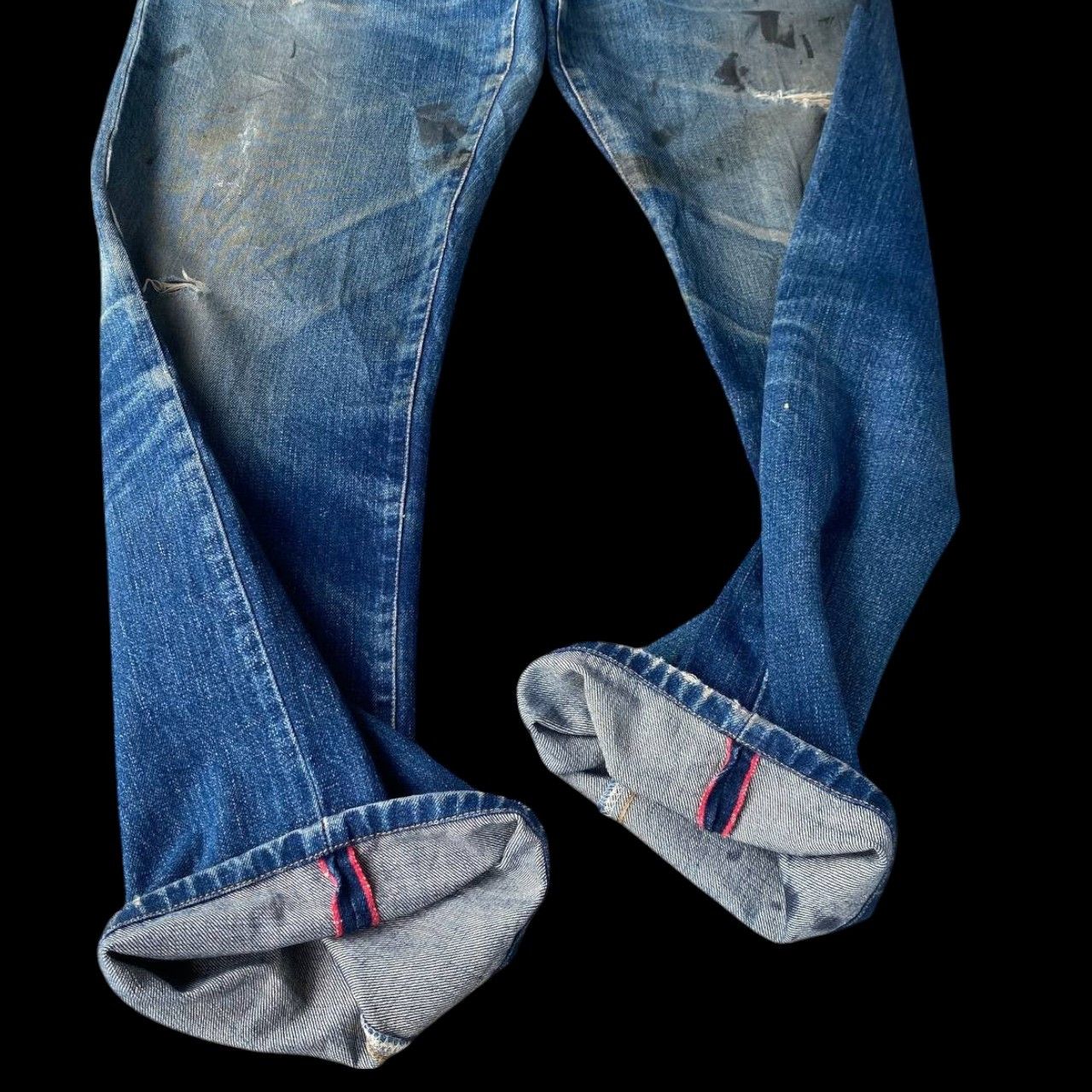 Okura VINTAGE OSAKA OKURA IRON HR MARKETT SELVEDGED DISTRESSED Size US 30 / EU 46 - 5 Thumbnail