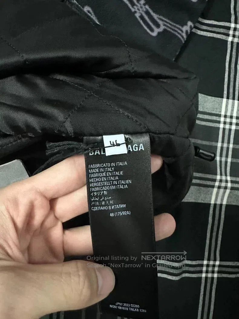 Balenciaga Balenciaga SS23 Logo All-Over Print Zip Jacket Coat. Size US S / EU 44-46 / 1 - 7 Thumbnail