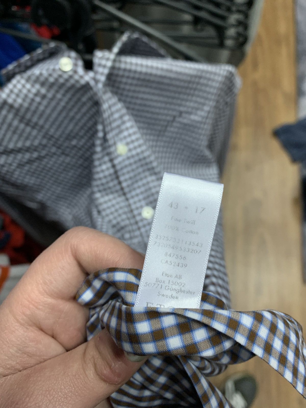 Eton Eton contemporary checkered shirt buttons-up Size US XL / EU 56 / 4 - 8 Thumbnail