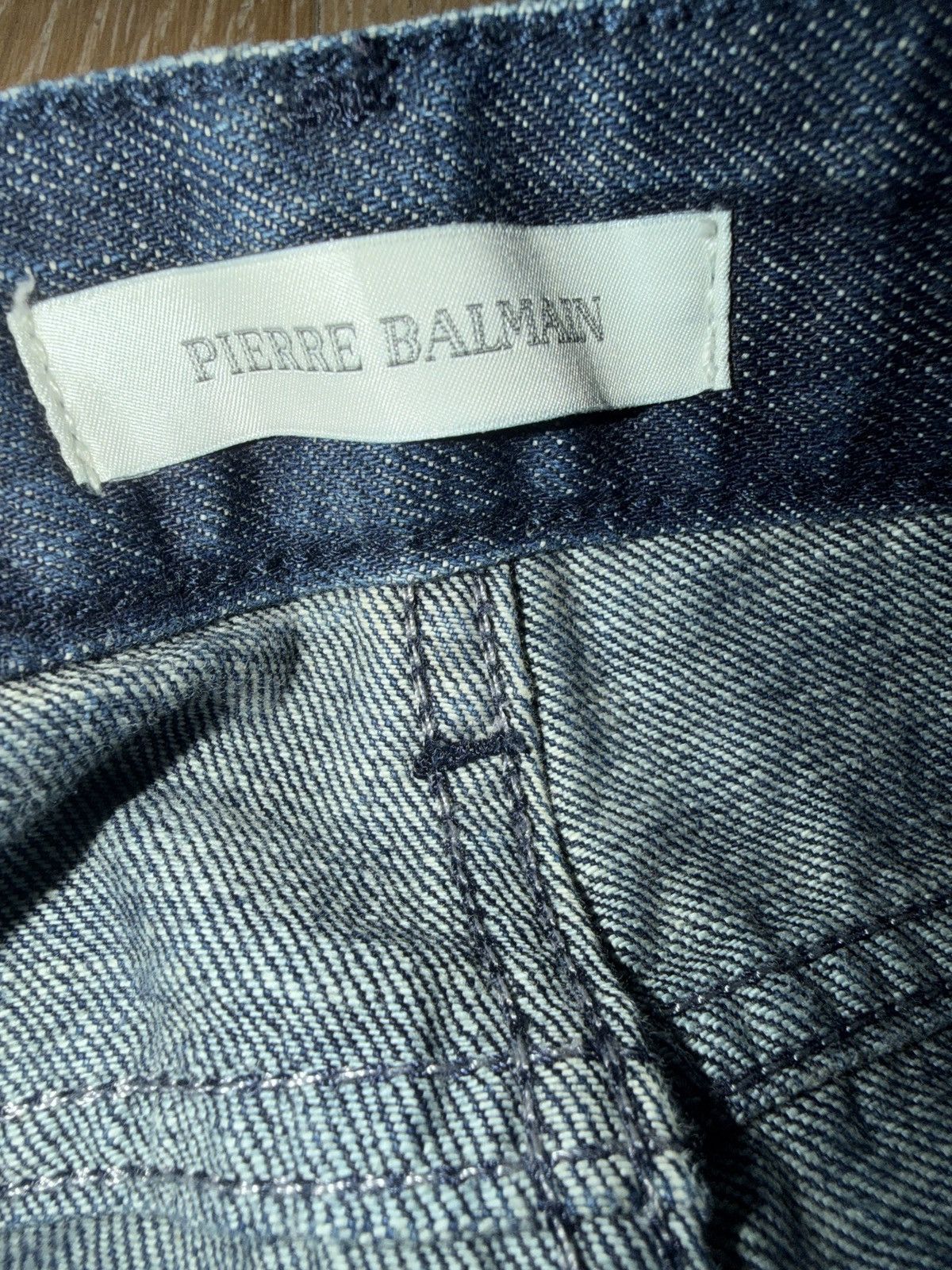 Balmain Early 2010s Pierre Balmain Distressed Skinny Denim Size US 30 / EU 46 - 5 Thumbnail