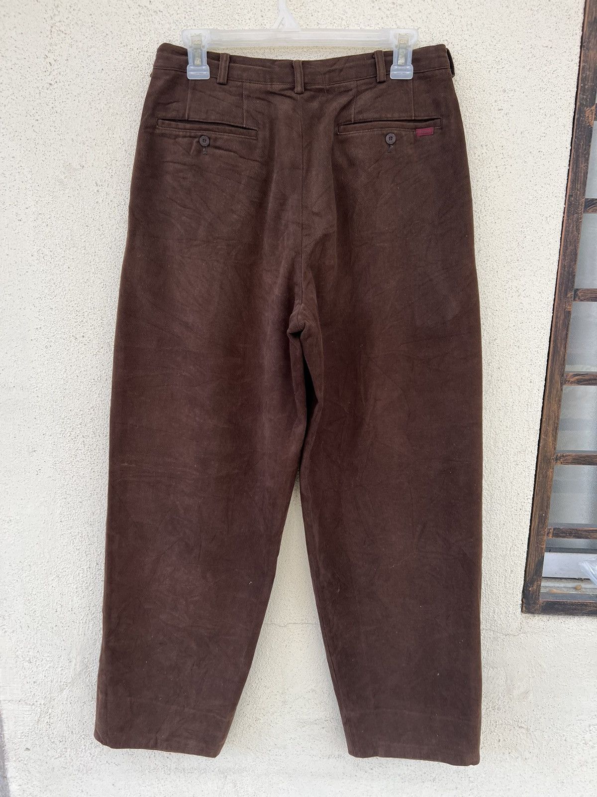 Mademoiselle Non Non Papas Japan X Tessuti Sondrio Baggy Gabardine Trouser Pant Size US 29 - 14 Thumbnail