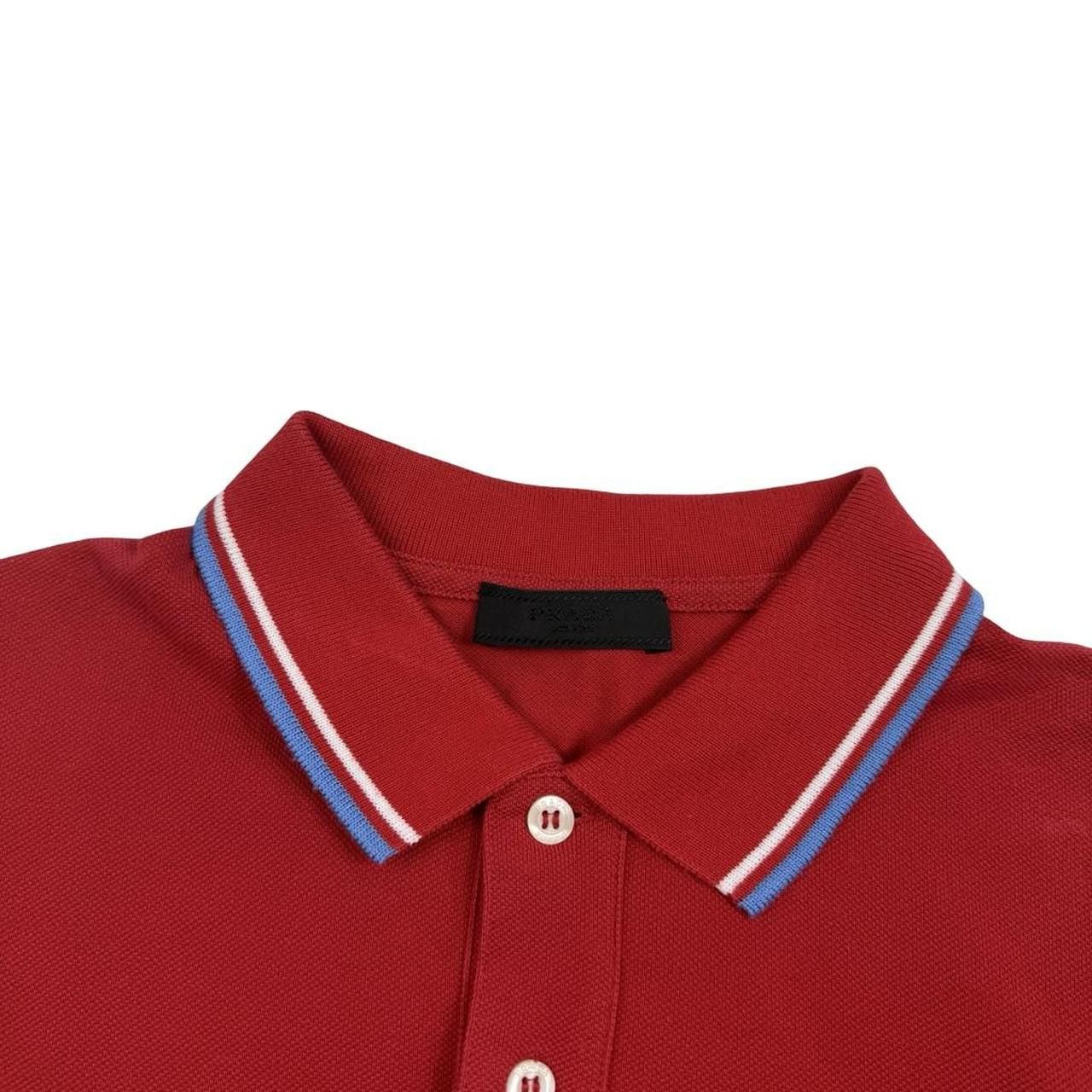 Prada Red Prada Sport Red Tab Polo Shirt - Medium Size US M / EU 48-50 / 2 - 5 Thumbnail