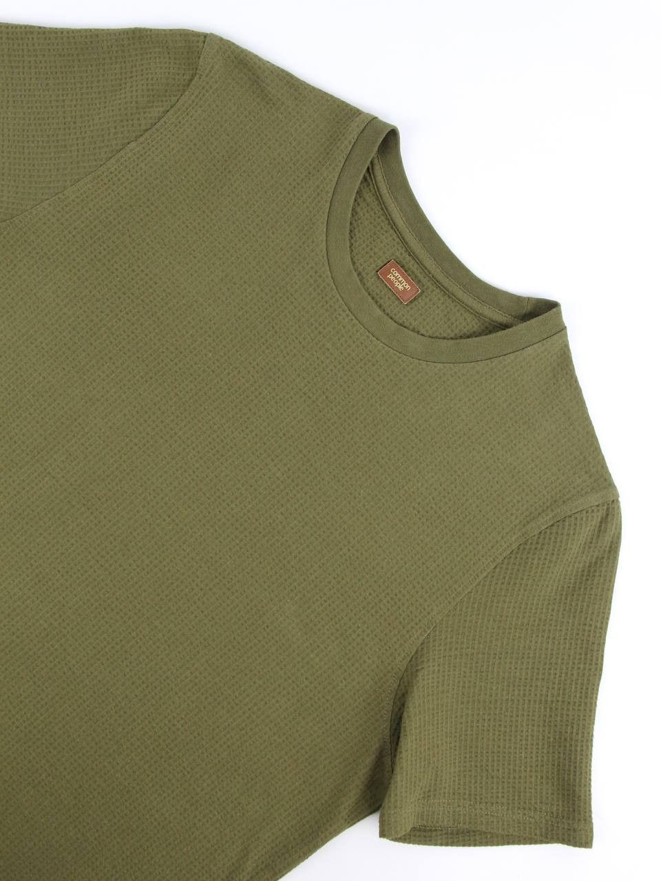 Common People COMMON PEOPLE Khaki waffle cotton T-shirt Size US L / EU 52-54 / 3 - 7 Thumbnail