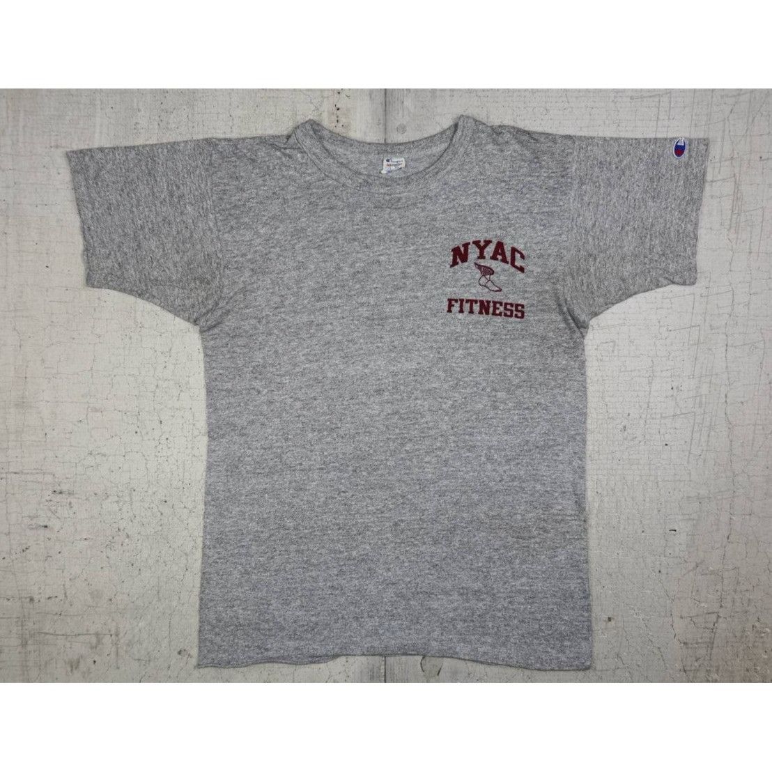 Champion Vintage 80s Champion NYAC Fitness T-Shirt Size M Gray USA Size US M / EU 48-50 / 2 - 1 Thumbnail
