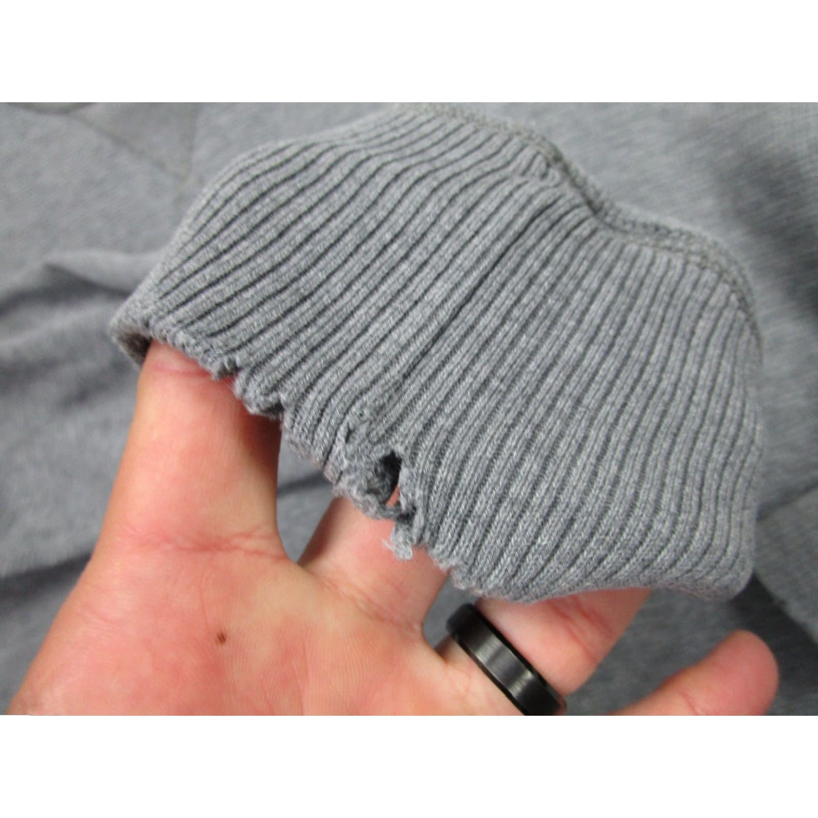 Abercrombie & Fitch VINTAGE Abercrombie & Fitch Shirt Mens 2XL Muscle Waffle-Knit Thermal Gray Crew Neck Pullover Sweater Mens Size US XXL / EU 58 / 5 - 6 Thumbnail
