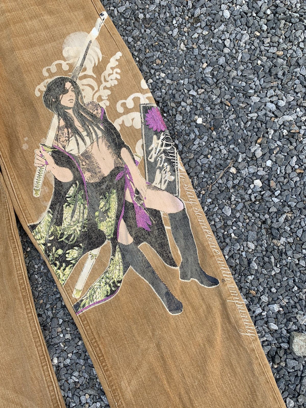Kapital RARE DEVINE RETRIBUTION KARAKURI JAPANESE SUKAJAN JEANS Size US 32 / EU 48 - 10 Thumbnail