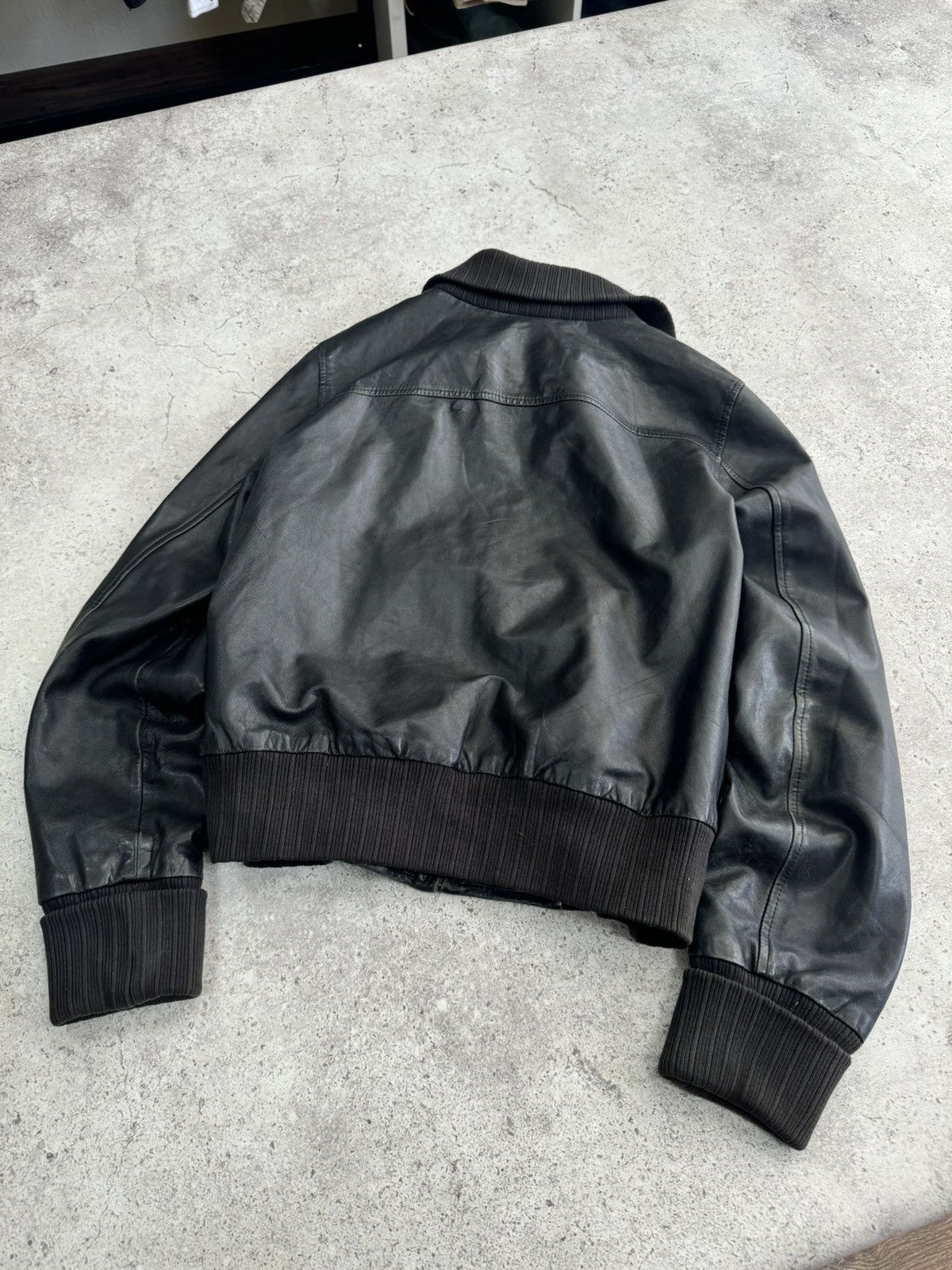 Gap Vintage Gap Leather Bomber Kanye West Style Size US S / EU 44-46 / 1 - 3 Thumbnail