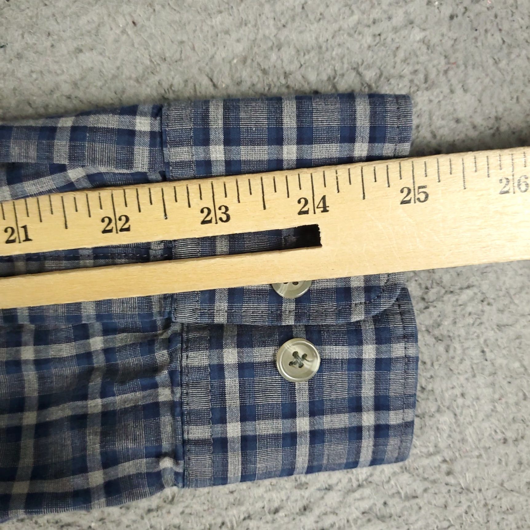 Original Penguin Original Penguin Shirt Mens Medium Blue Plaid Long Sleeve Button-Up Casual Size US M / EU 48-50 / 2 - 6 Thumbnail