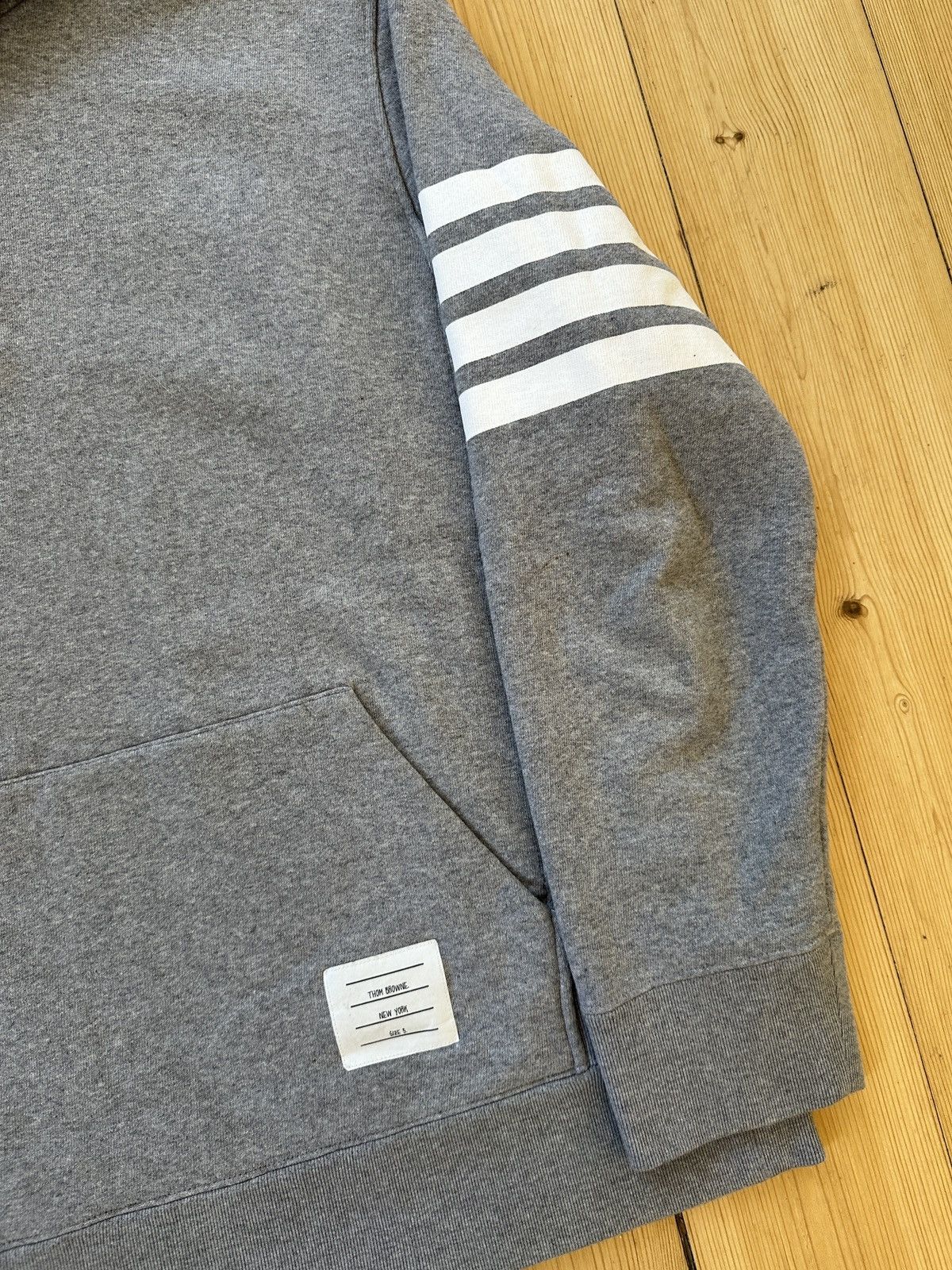Thom Browne Thom Browne Classic Grey Hoodie Size US XL / EU 56 / 4 - 2 Thumbnail