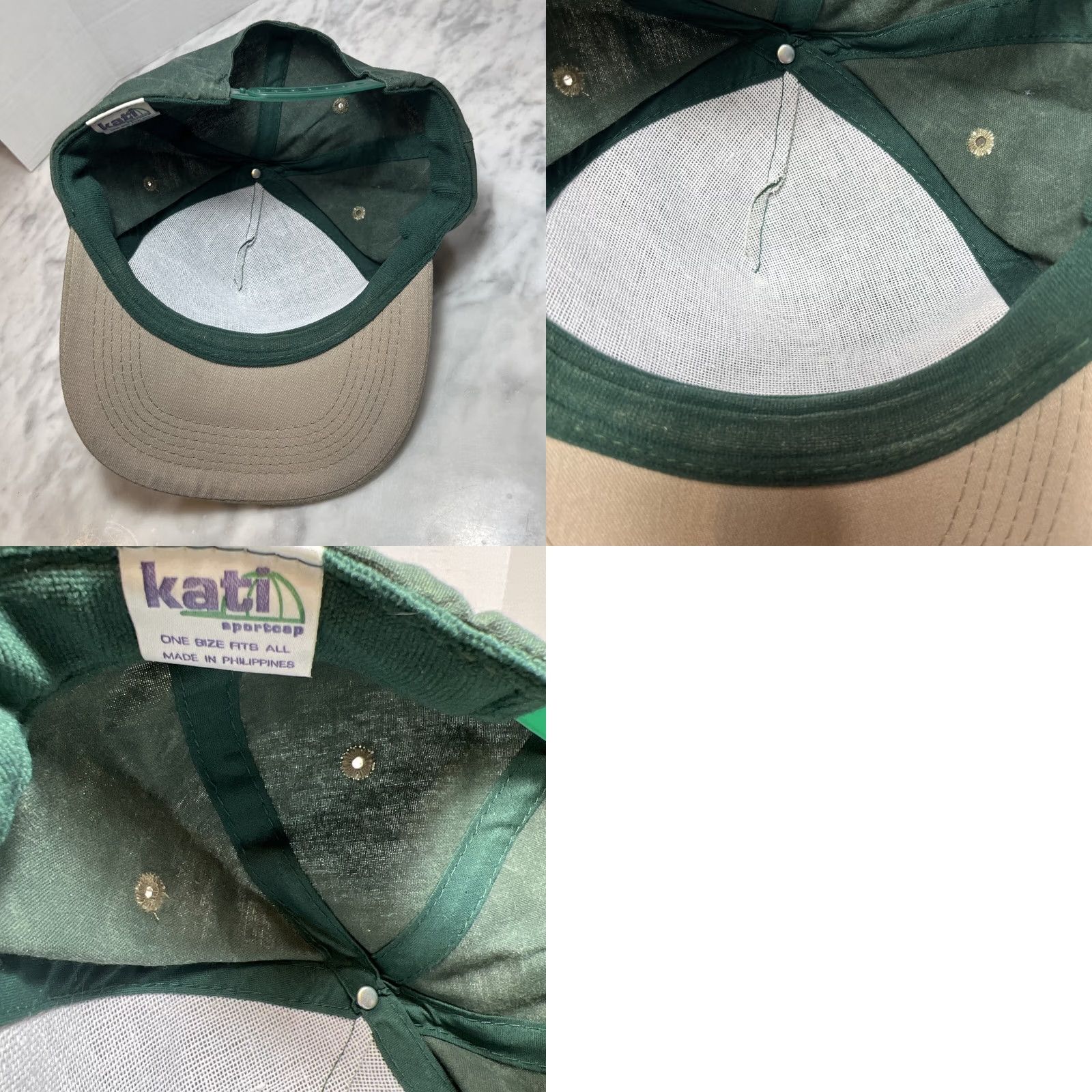 Katin VINTAGE Kati Sportswear North Dakota Roughrider Country Hat Adjustable Snapback Green Outdoor Men Size ONE SIZE - 8 Thumbnail