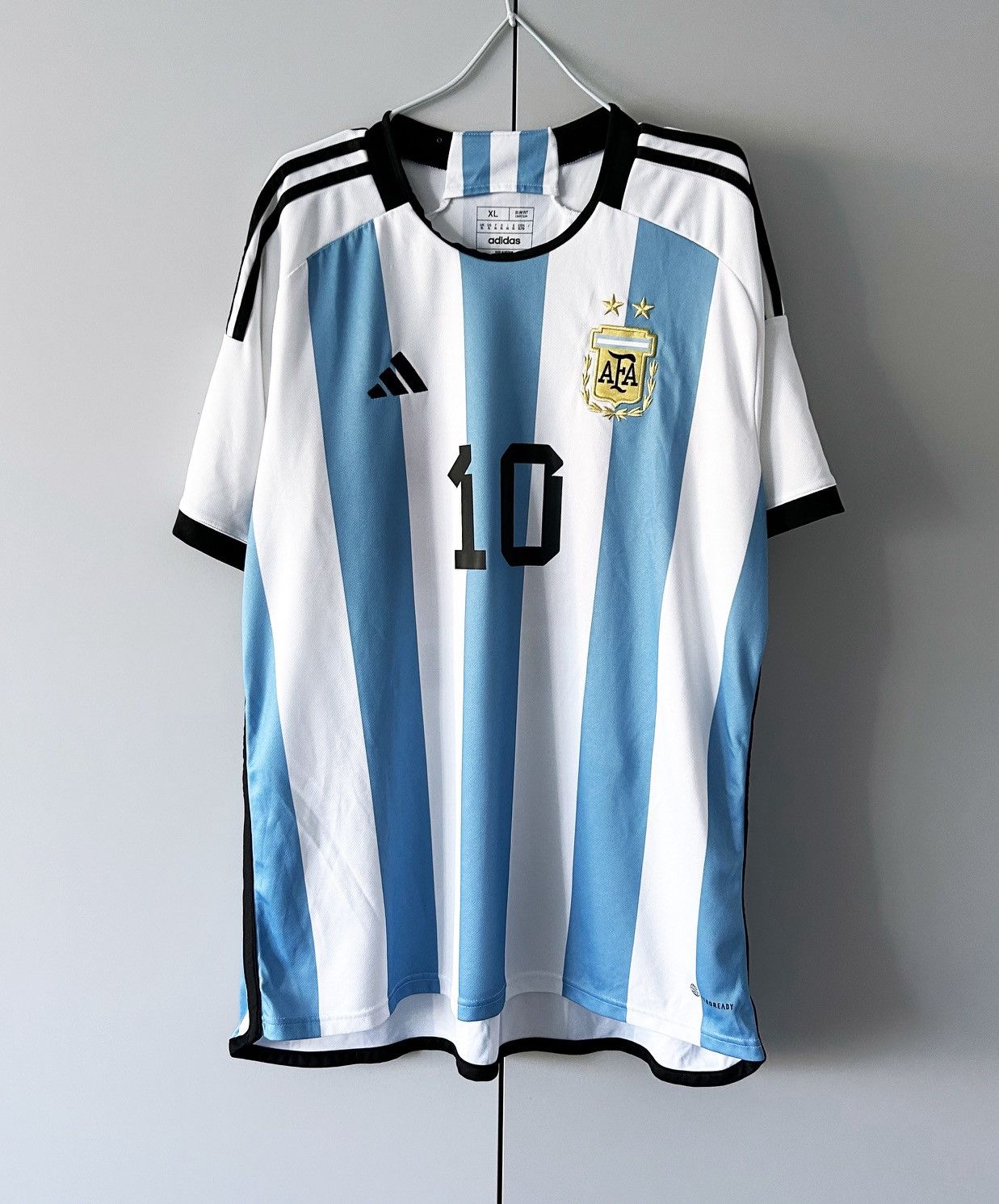 Adidas Argentina jersey #10 Messi 2022 football Size US XL / EU 56 / 4 - 2 Thumbnail