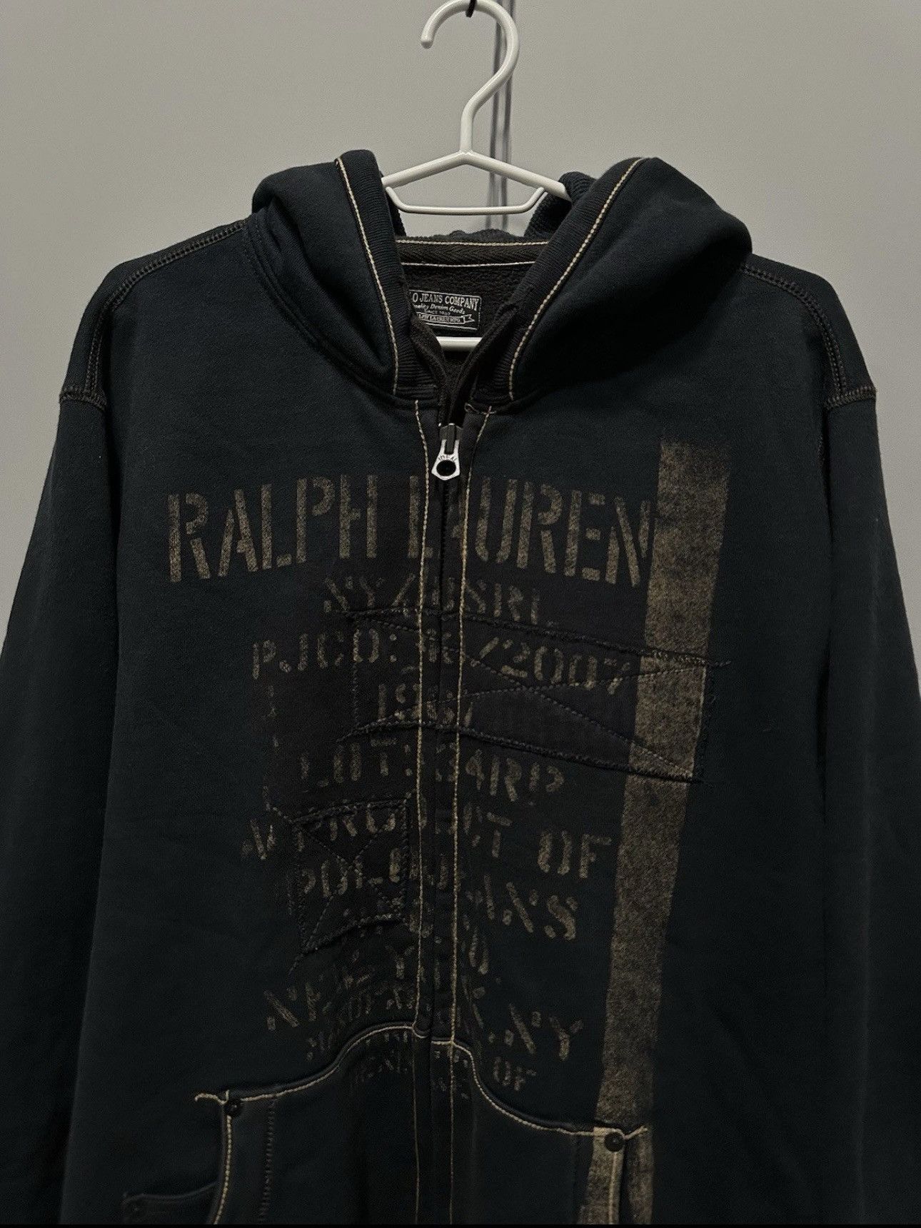 Polo Ralph Lauren Avant Garde Japanese Polo Ralph Lauren Zip Hoodie Y2K 2000s Size US XL / EU 56 / 4 - 2 Thumbnail