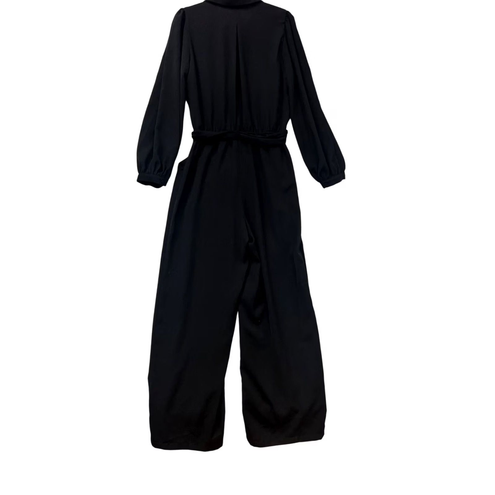 Vintage VINTAGE MAX Studio Black Long Sleeve Button-Front Jumpsuit M Adult Black Womens? Size M / US 6-8 / IT 42-44 - 2 Thumbnail