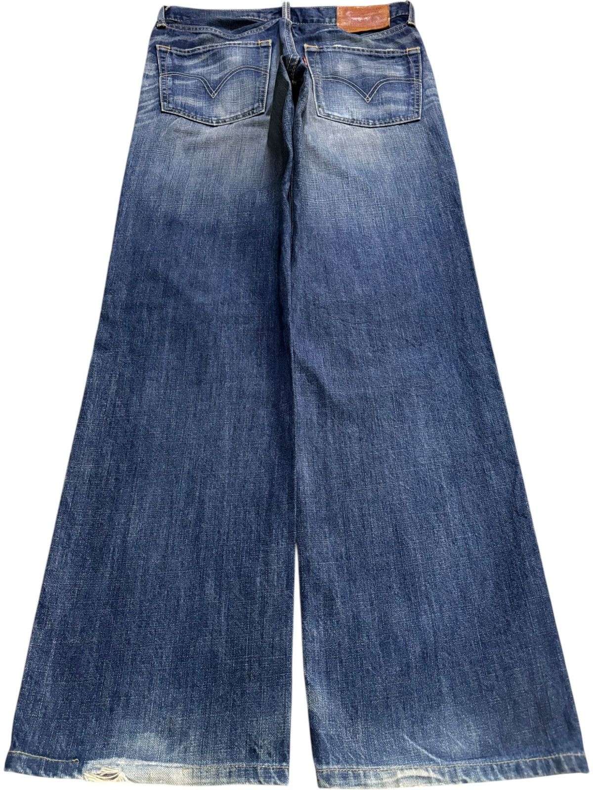 Levi's Vintage 90s Levis 502 Faded Mud Wash Loose Jeans Size US 32 / EU 48 - 2 Thumbnail