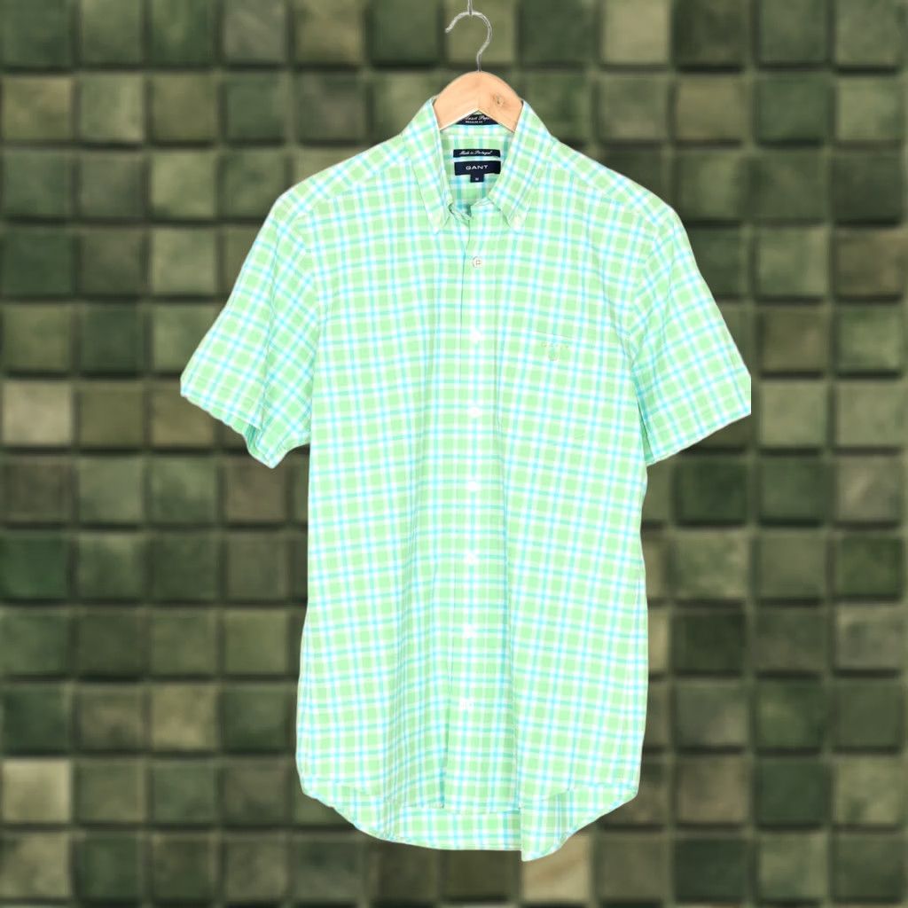 Gant GANT East Coast Poplin Shirt Men Size M Regular Fit Short Sleeve VR2768 Size US M / EU 48-50 / 2 - 1 Thumbnail