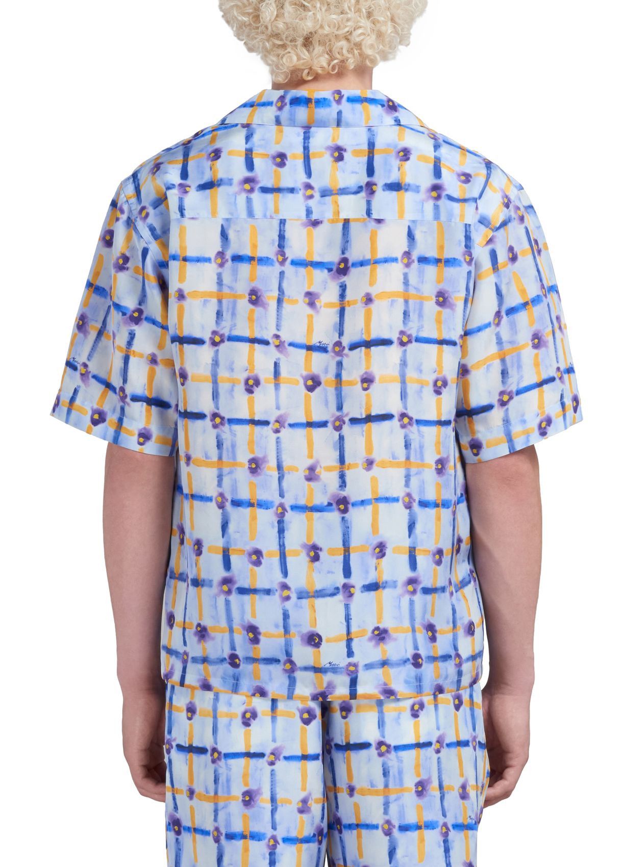 Marni o1w1db10125 Printed Habotai Silk Bowling Shirt in Multicolor Size US L / EU 52-54 / 3 - 2 Thumbnail