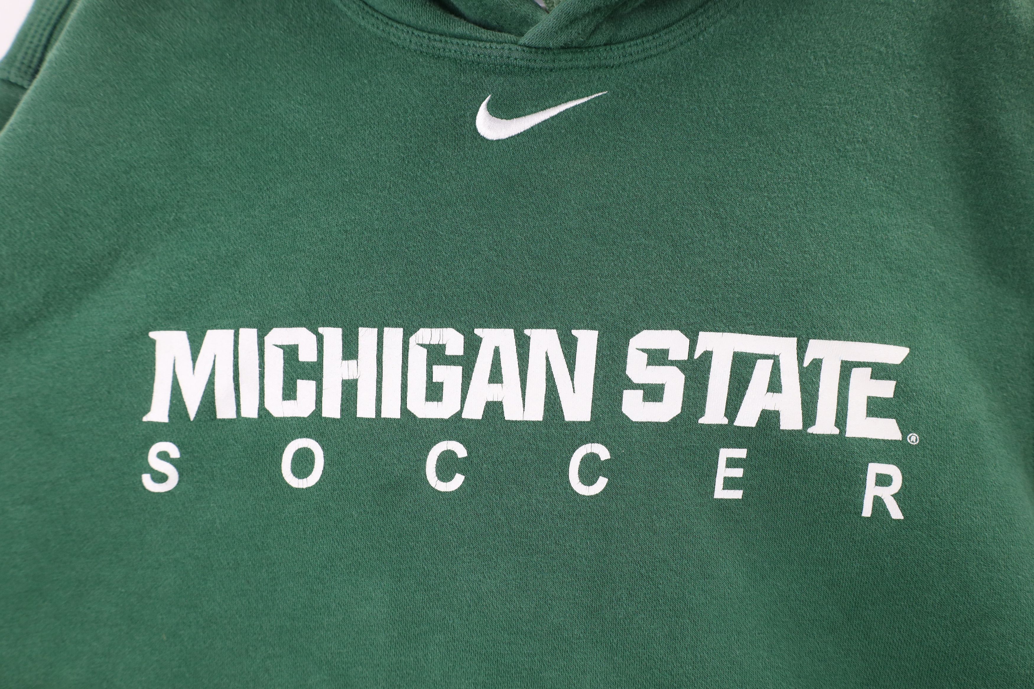 Vintage Vintage Nike Swoosh Michigan State University Soccer Hoodie Size US L / EU 52-54 / 3 - 7 Thumbnail
