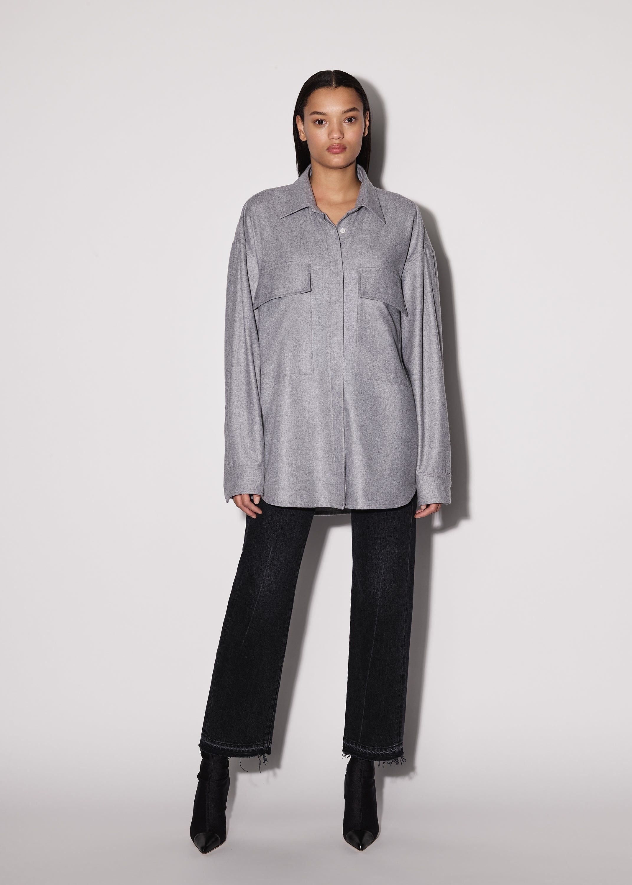 Amiri o1y0425 Shirt in Grey Size S / US 4 / IT 40 - 2 Thumbnail