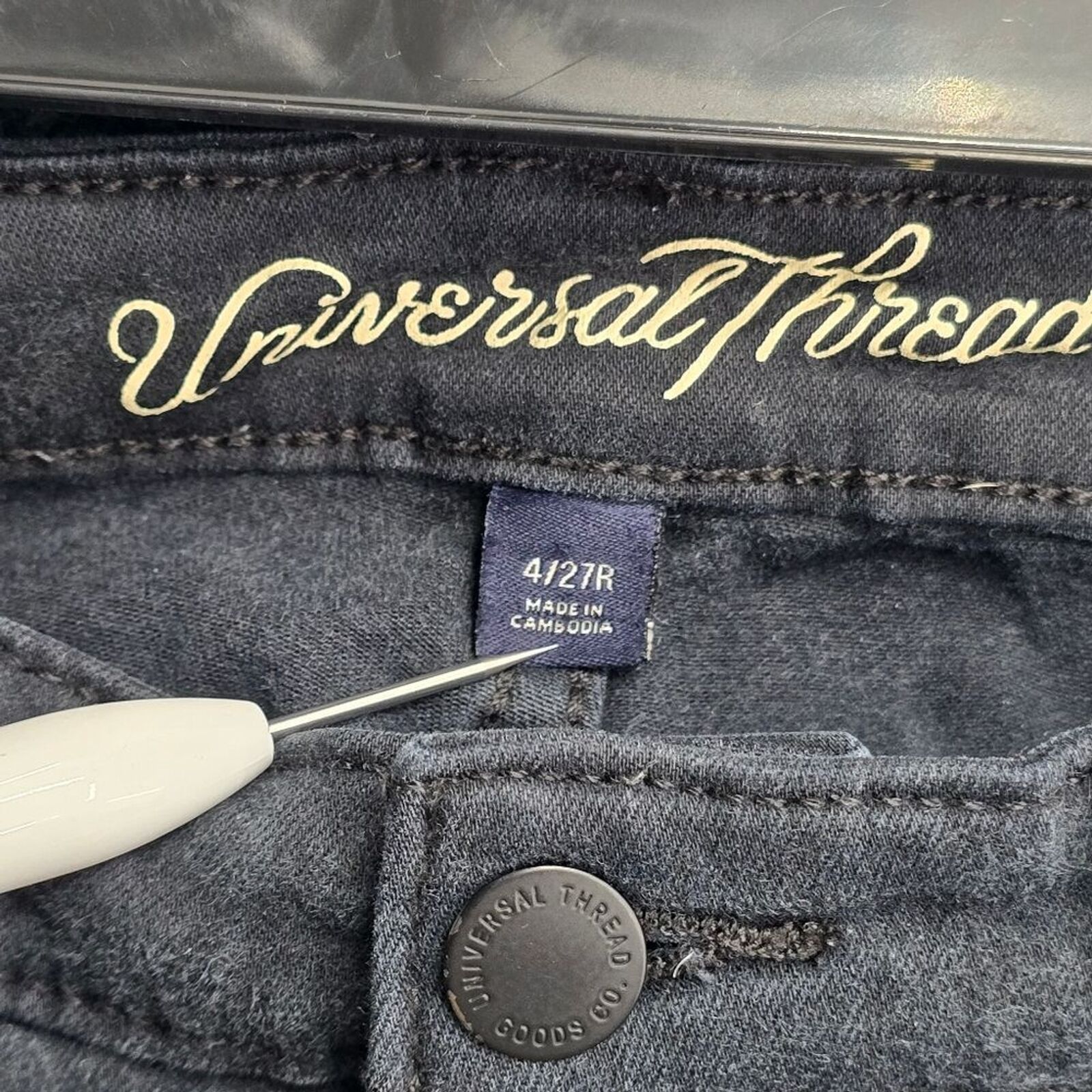 Other Universal Thread Black High Rise Skinny Jeans Denim Size 4 Size 27" / US 4 / IT 40 - 6 Thumbnail