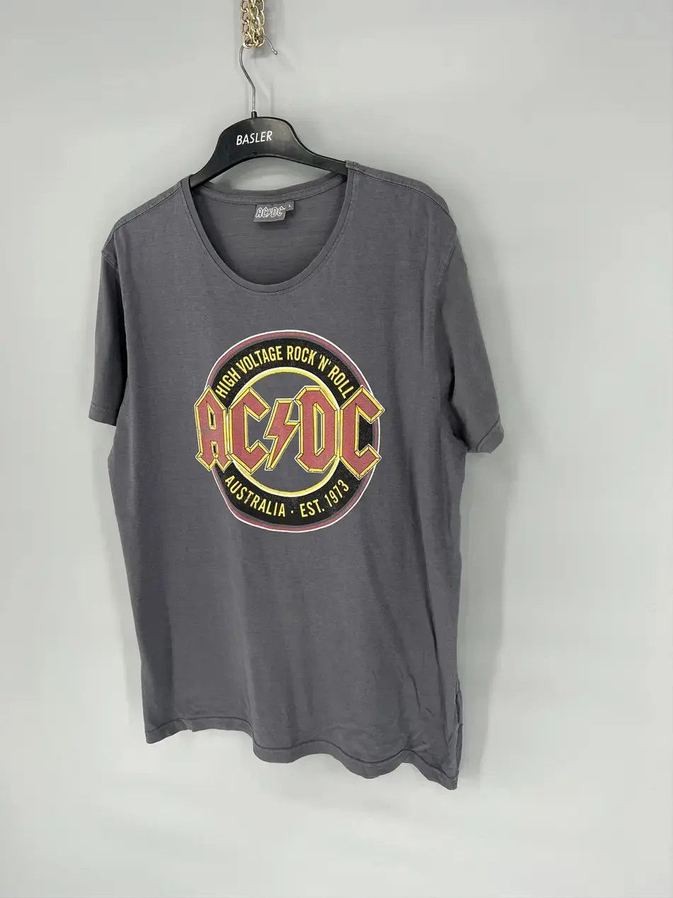 Band Tees × Vintage AC/DC High Voltage Rock N Roll 1976 Tie Dye T Shirt Size US L / EU 52-54 / 3 - 3 Thumbnail