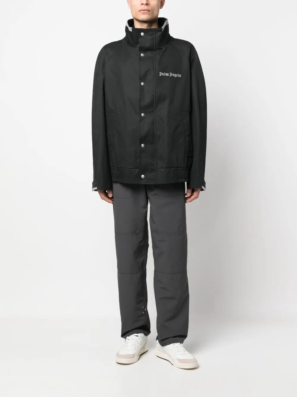 Palm Angels o1y0325 Logo Jacket in Black Size US S / EU 44-46 / 1 - 5 Thumbnail
