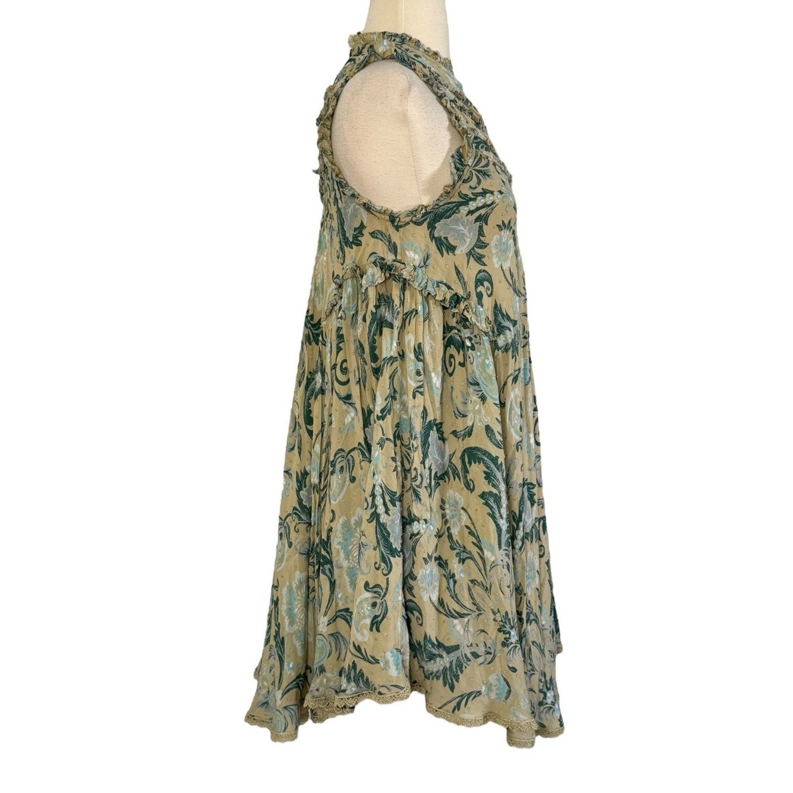 Spell SPELL & THE GYPSY Collective Aurora Tunic Dress Lace Trim XS Size XS / US 0-2 / IT 36-38 - 8 Thumbnail