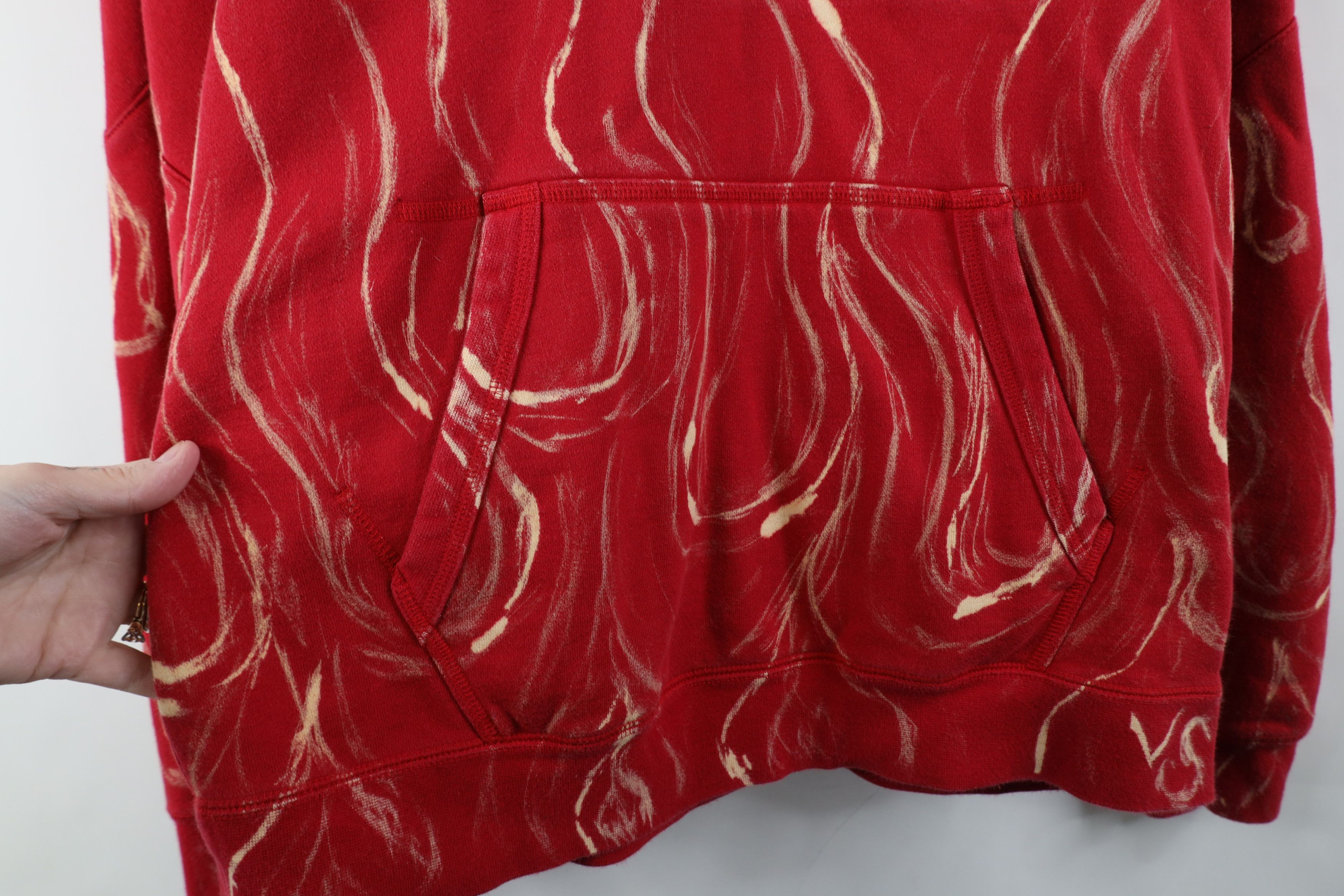 Nike Vintage Nike Air Big Swoosh Fire Flames Hoodie Sweatshirt Size US M / EU 48-50 / 2 - 5 Thumbnail